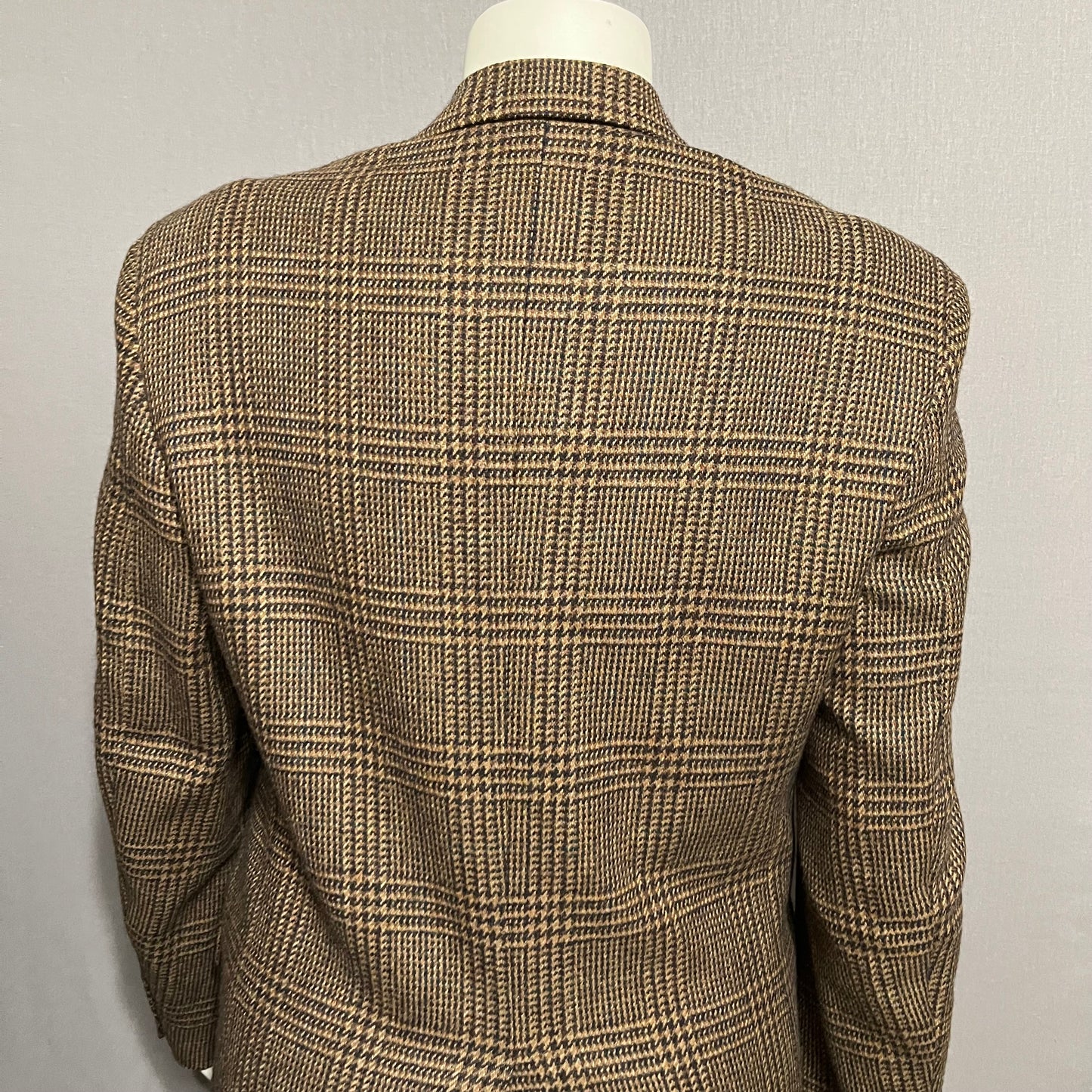 Vintage Burberry Dark Academia Wool Plaid Blazer