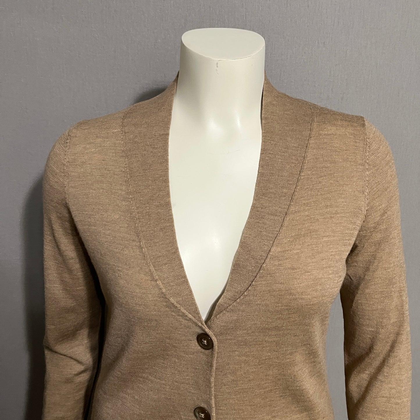 Pendleton 100% Merino Wool Brown Cardigan Sweater Sz-Med/Large