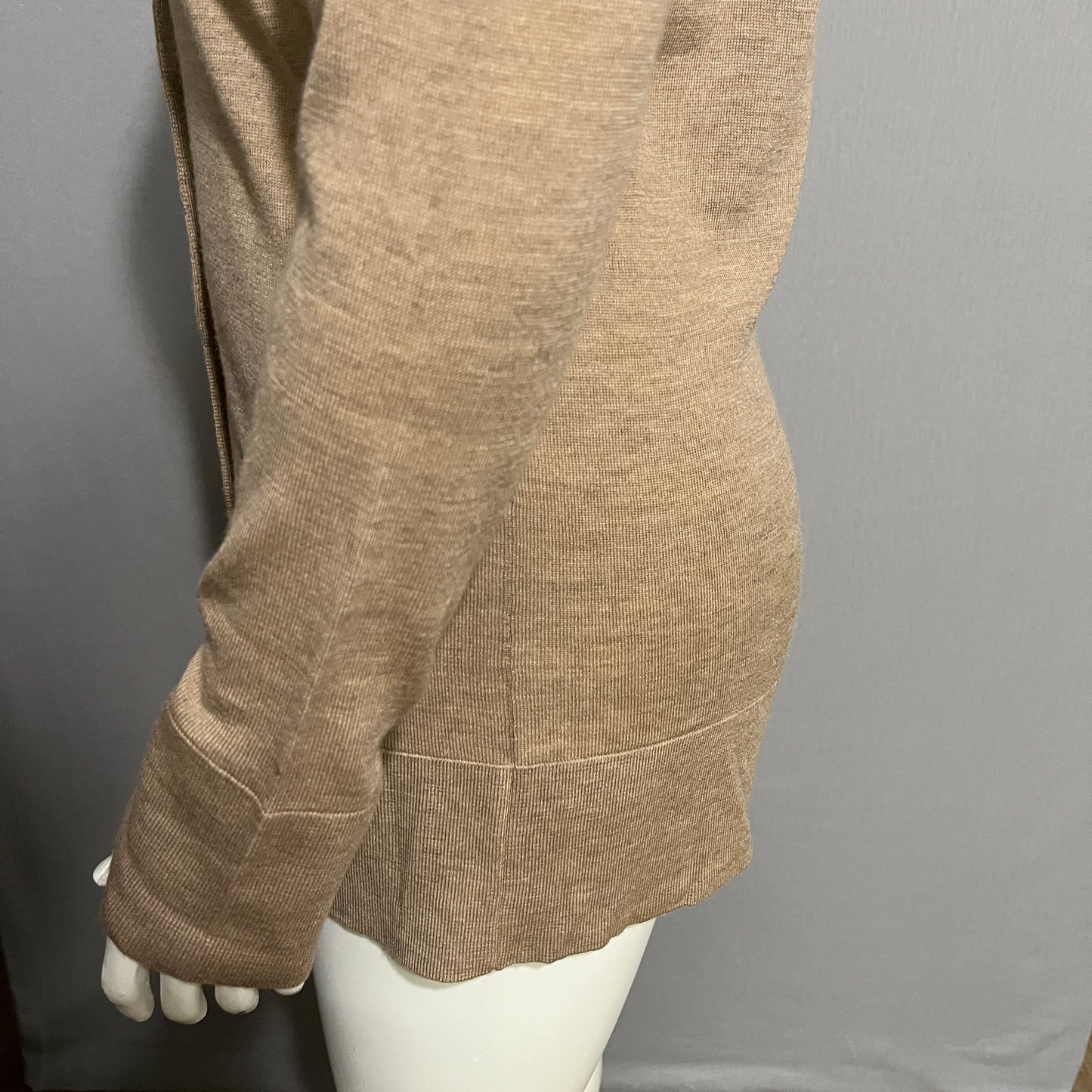 Pendleton 100% Merino Wool Brown Cardigan Sweater Sz-Med/Large