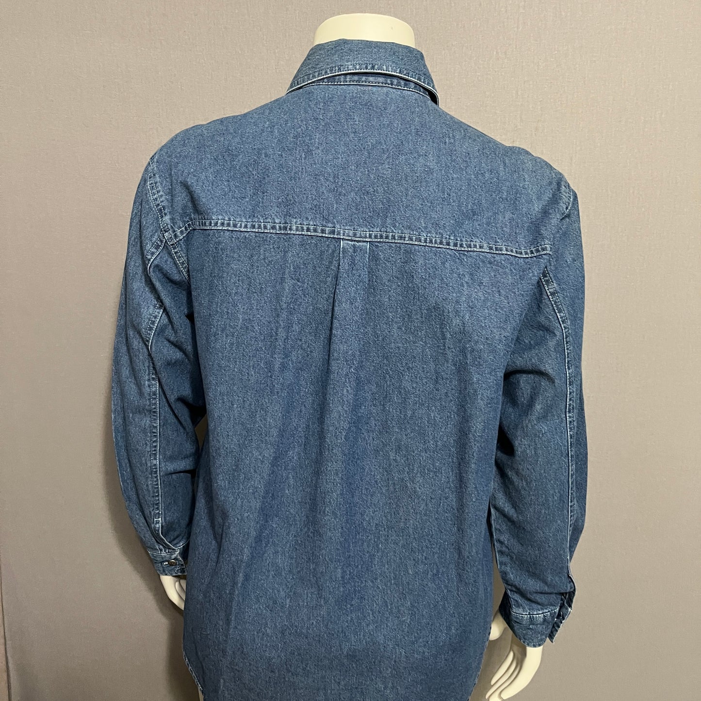Tapemeasure 100% Cotton Allover Denim Shirt Sz-Medium