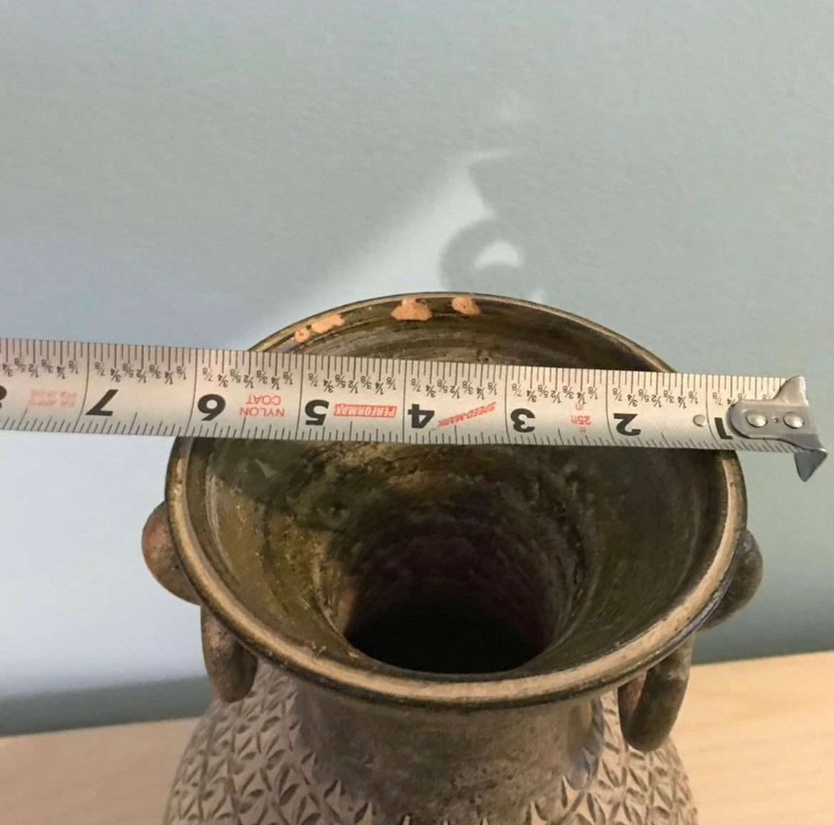 Large Antique Vessel Vase