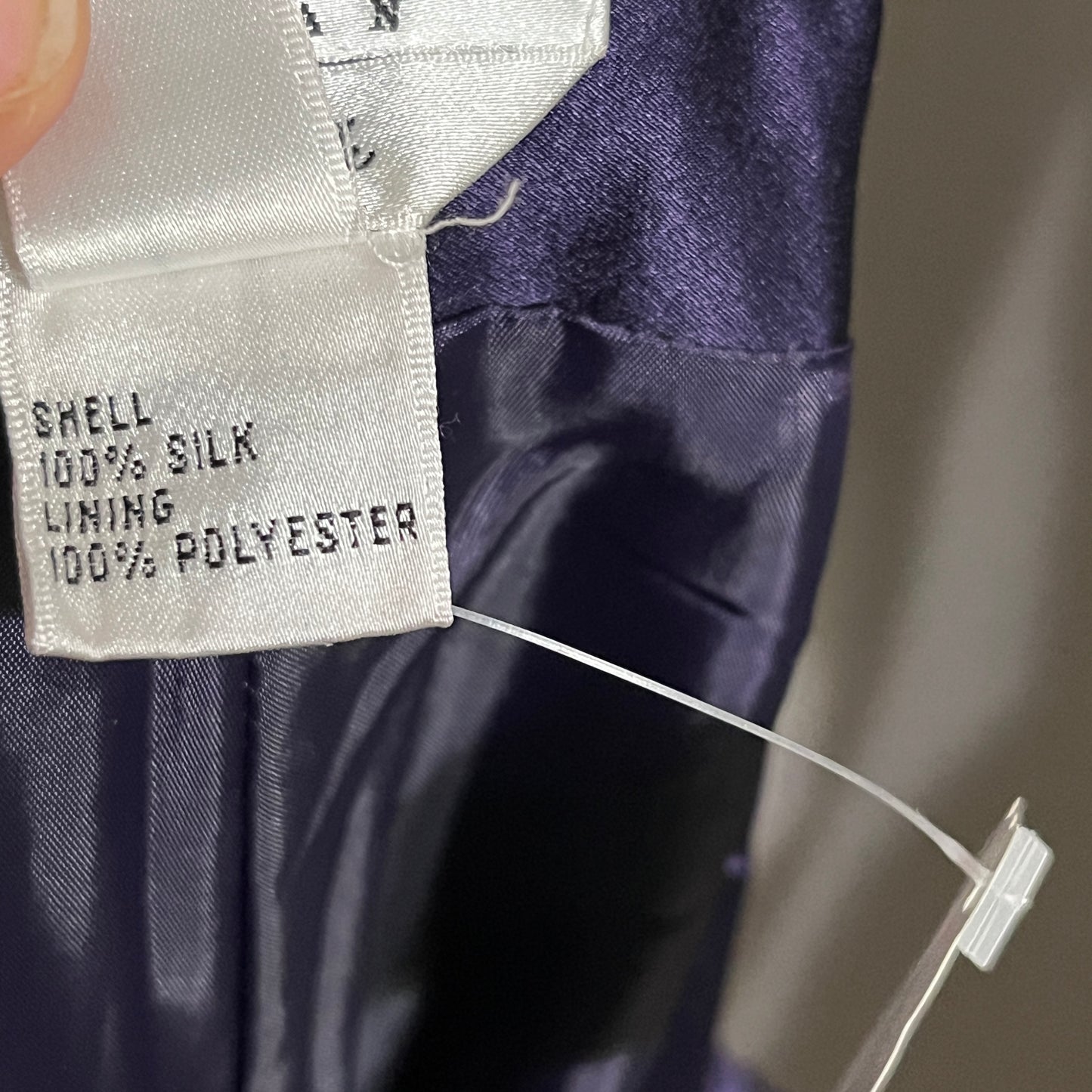 Talbots 100% Pure Silk Purple Dressy Pants Sz-14W