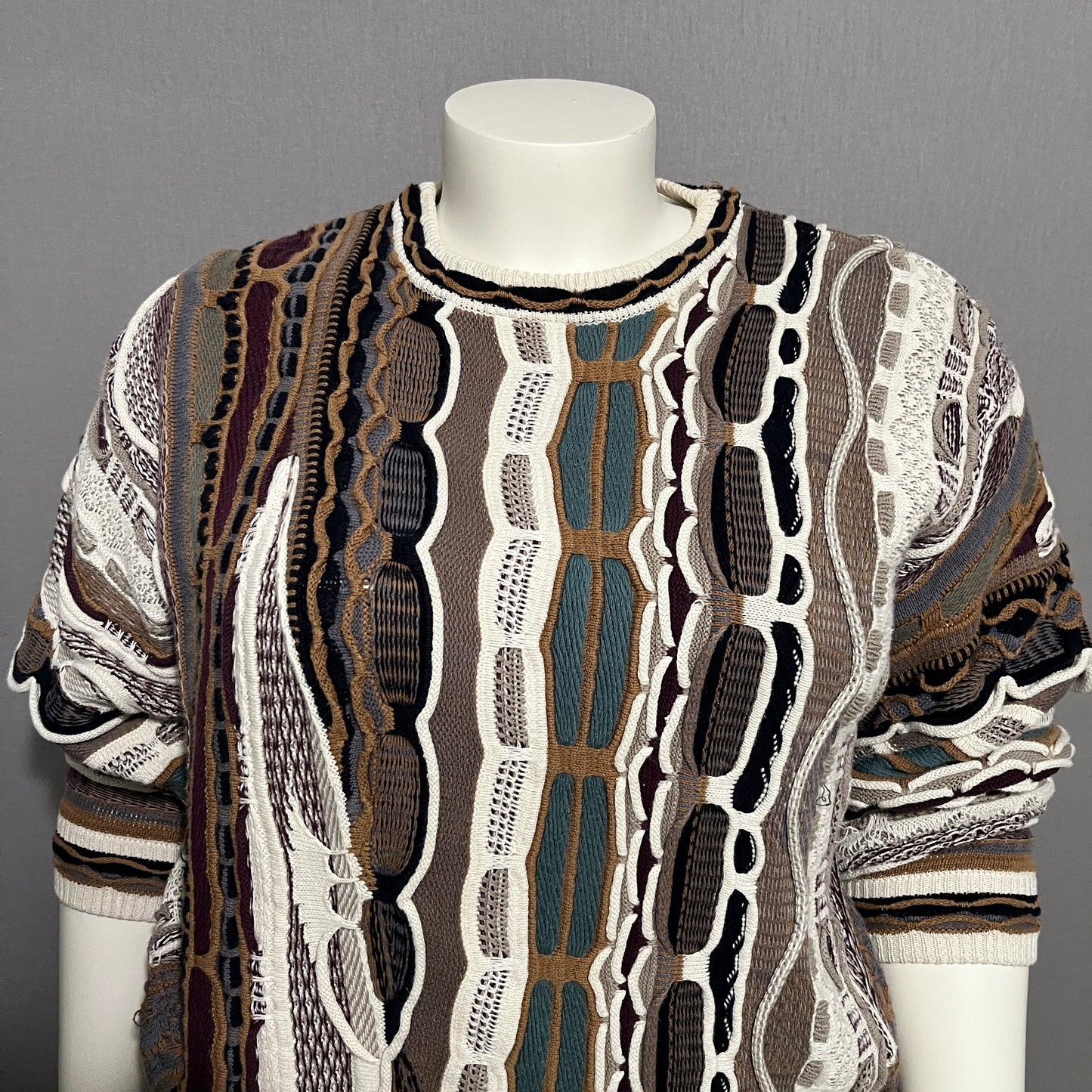 Cotton Traders Coogi Like Unisex Artsy Sweater Sz-XL