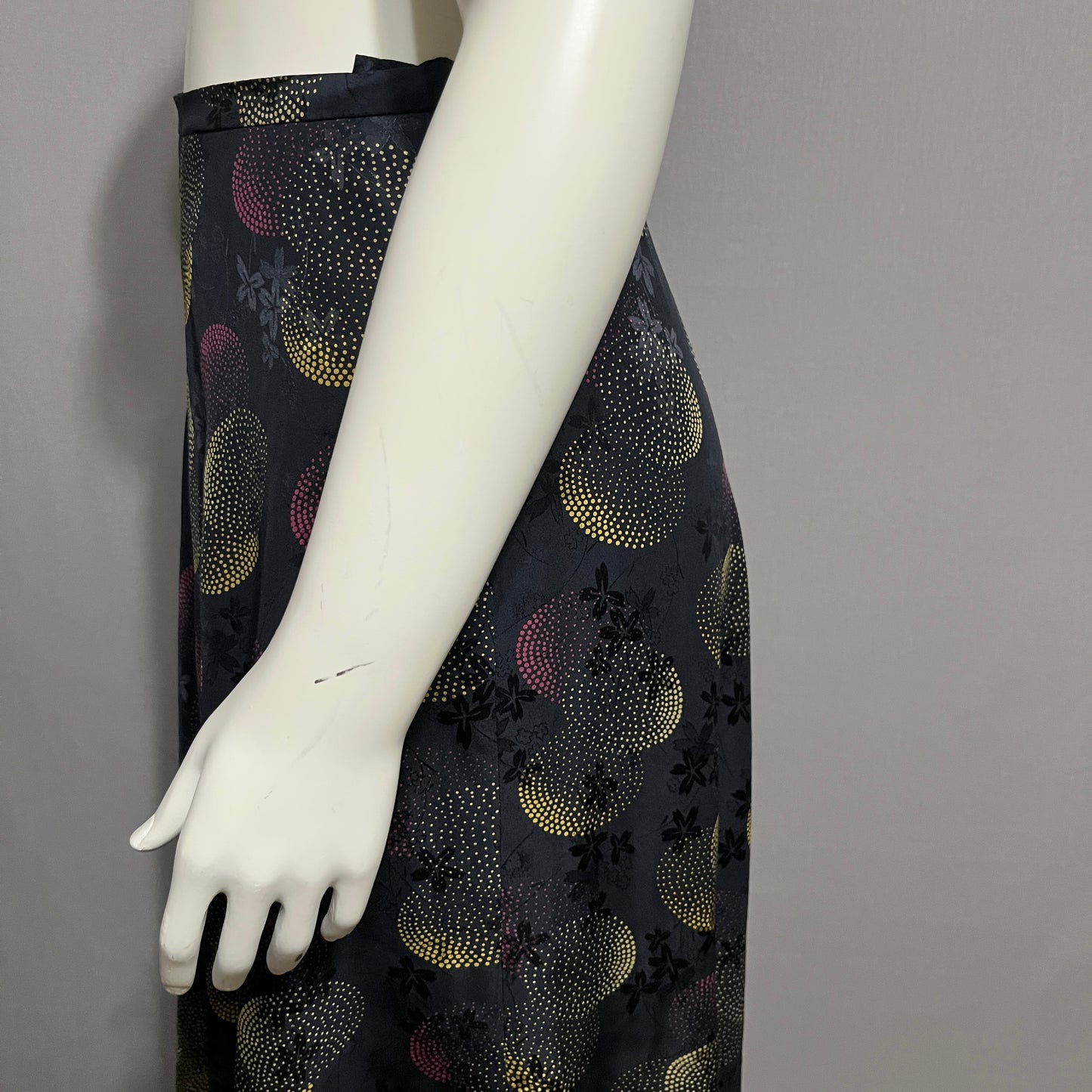 Jones New York Black and Gold A-Line Skirt
