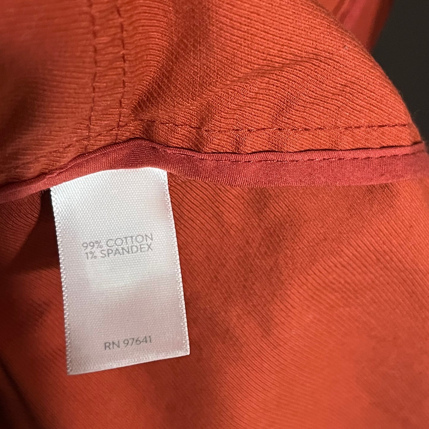 J.Jill Cotton Rust Orange Jacket Sz-Medium