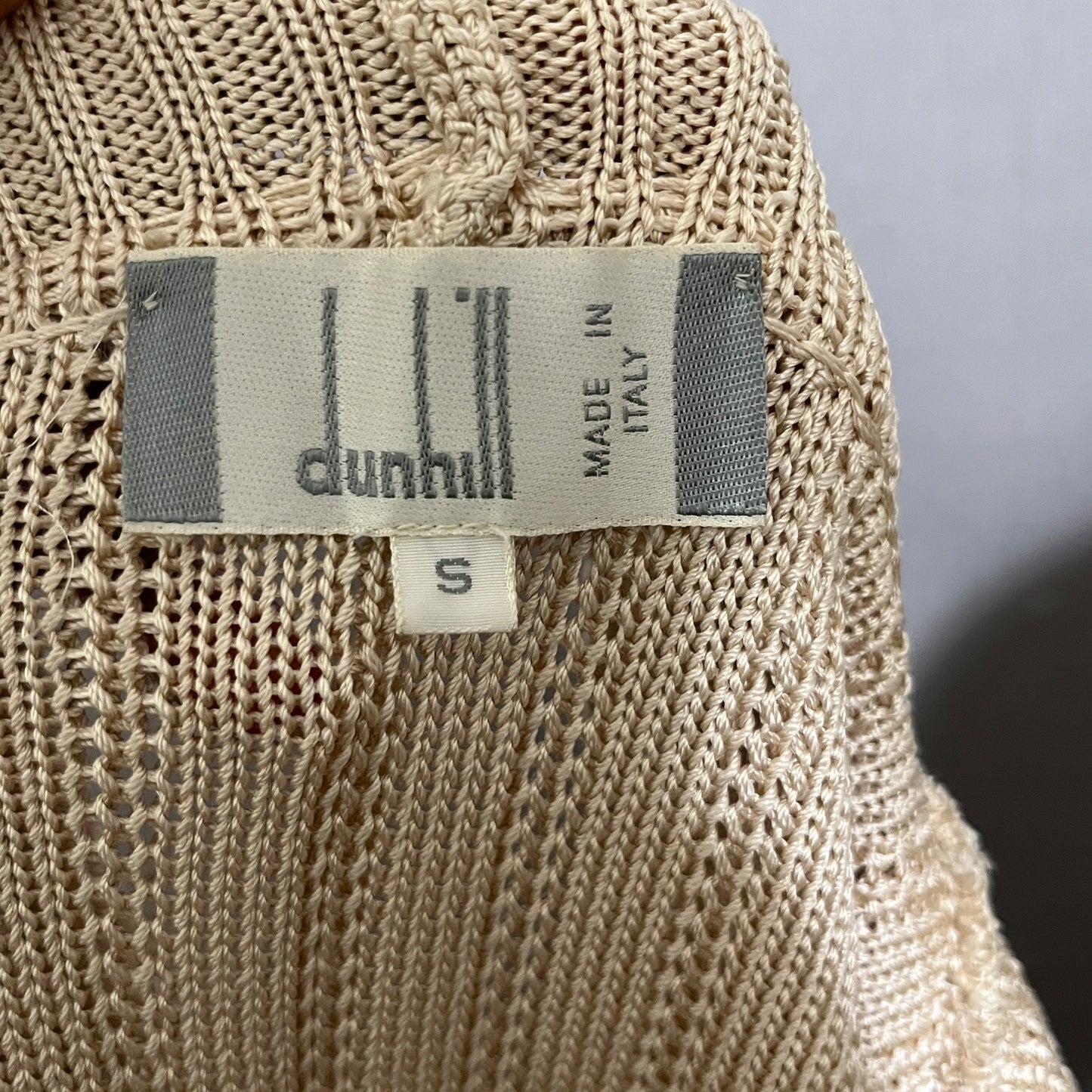 Dunhill 100% Silk Pastel Sleeveless Vest Cardigan Sz-Small