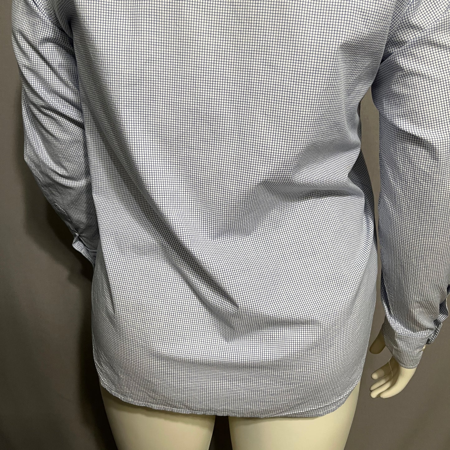 Lauren Ralph Lauren 100% Cotton Blue Checkered Print Shirt Sz-16