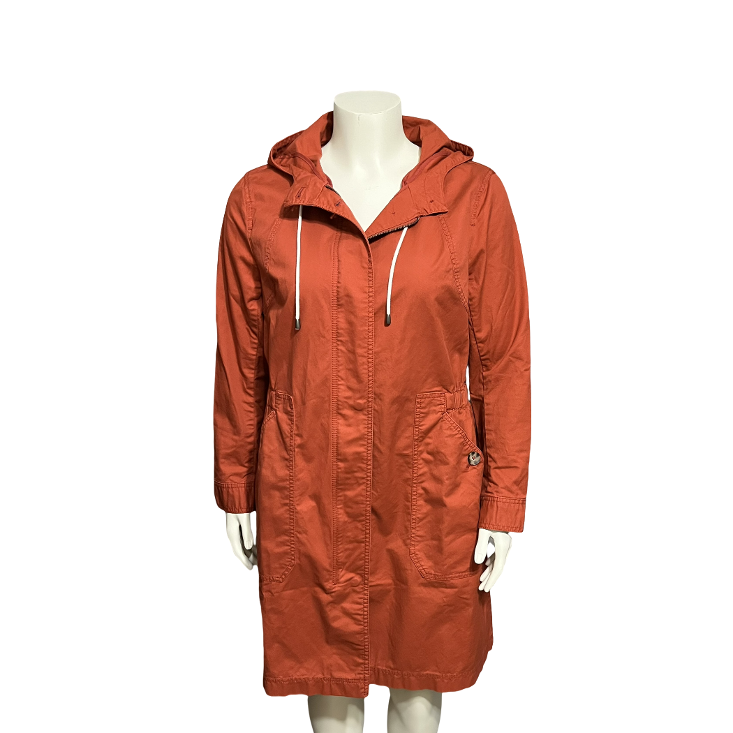 J.Jill Cotton Rust Orange Jacket Sz-Medium