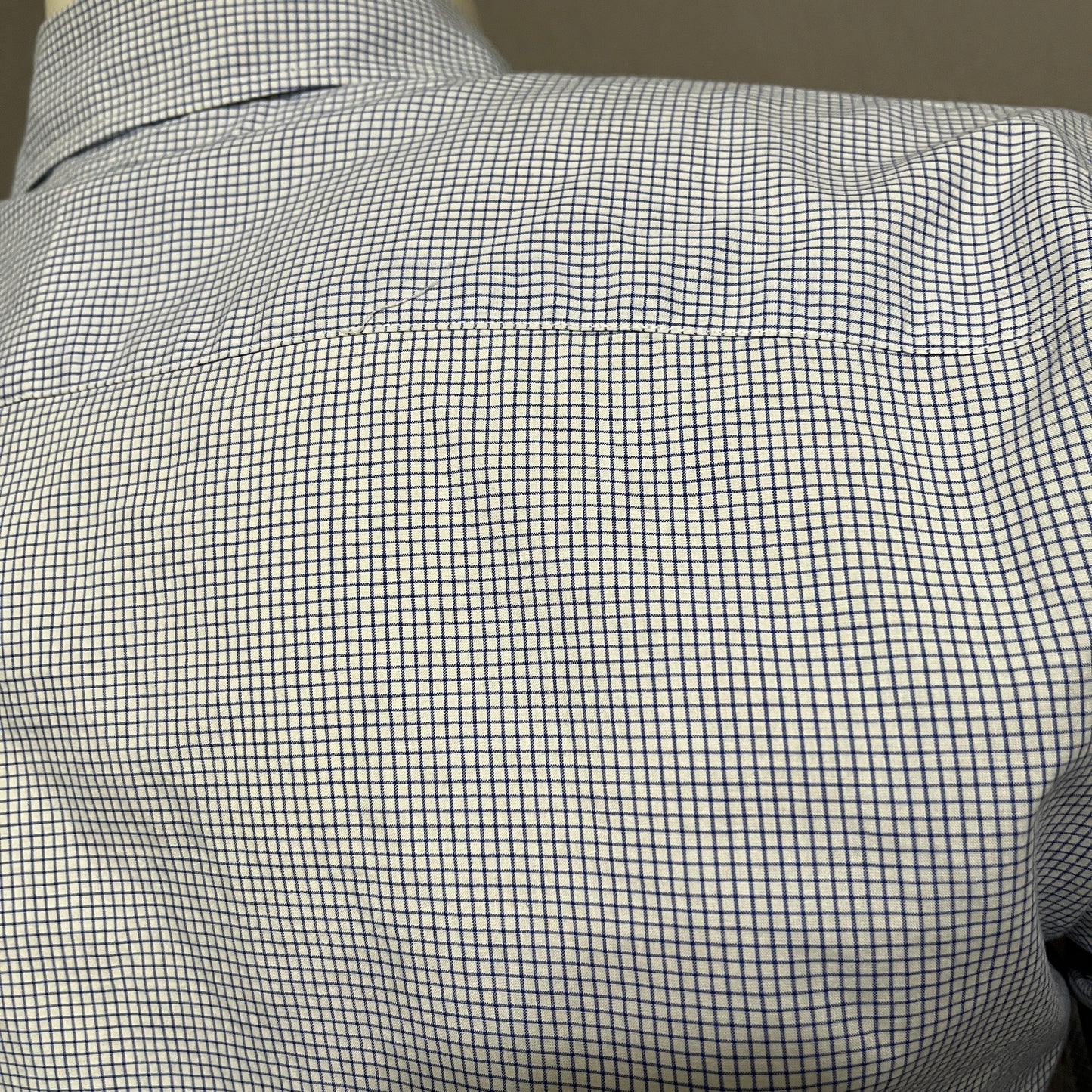 Lauren Ralph Lauren 100% Cotton Blue Checkered Print Shirt Sz-16