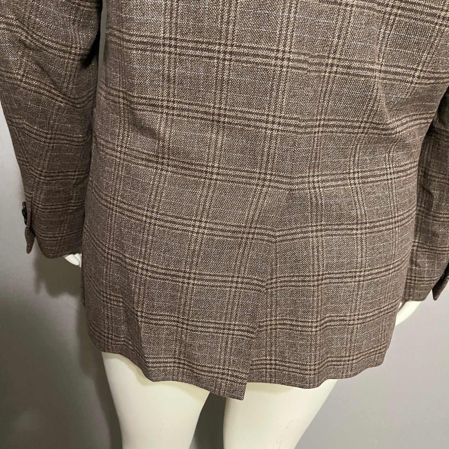 Banana Republic 100% Cotton Plaid Unisex Blazer Sz-Medium/Large 42S