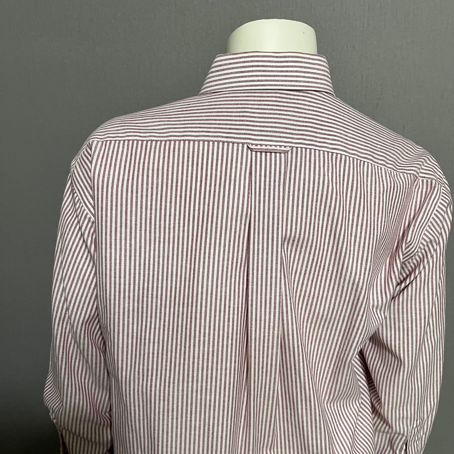 C.M & Company Rust Res Striped Shirt Sz-Large 32/33