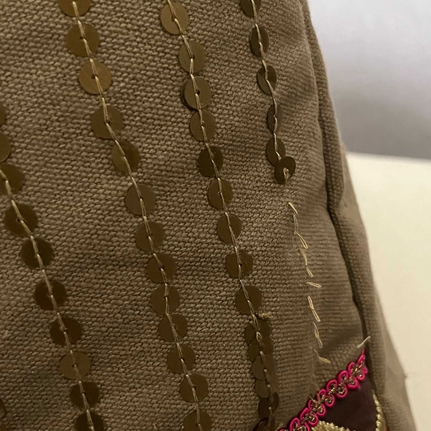 Raga 100% Cotton Embroidered Large Tote Bag-One Size