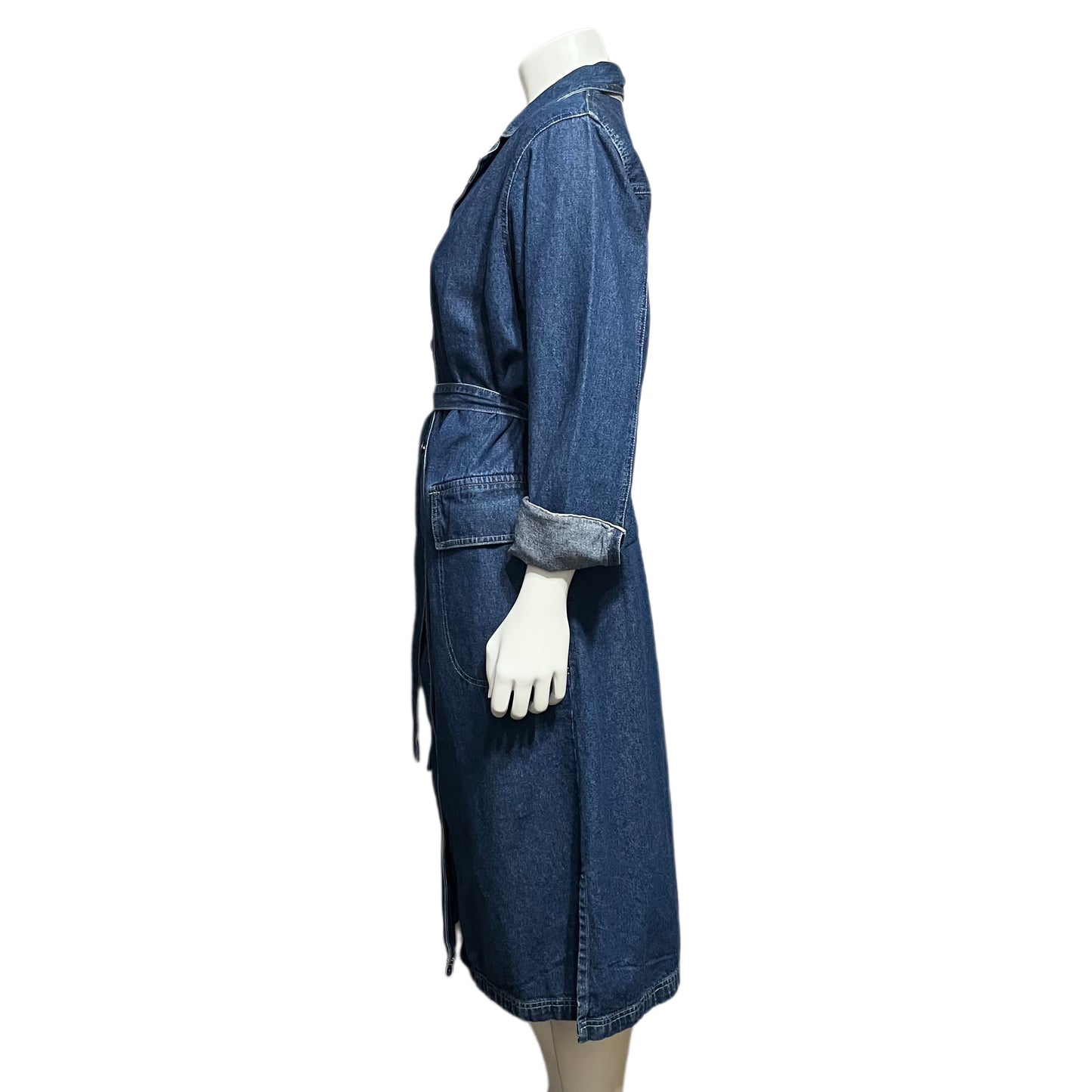 Vintage Bill Blass Denim Cotton Dress/Duster Sz-Medium