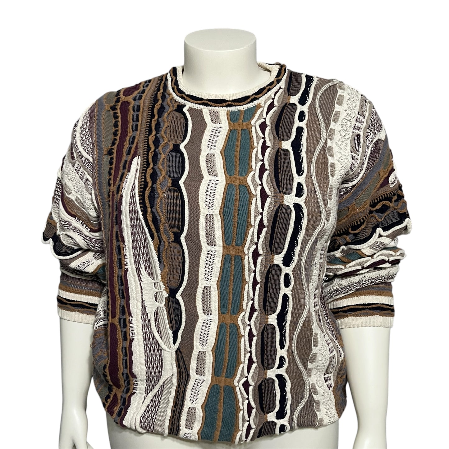 Cotton Traders Coogi Like Unisex Artsy Sweater Sz-XL