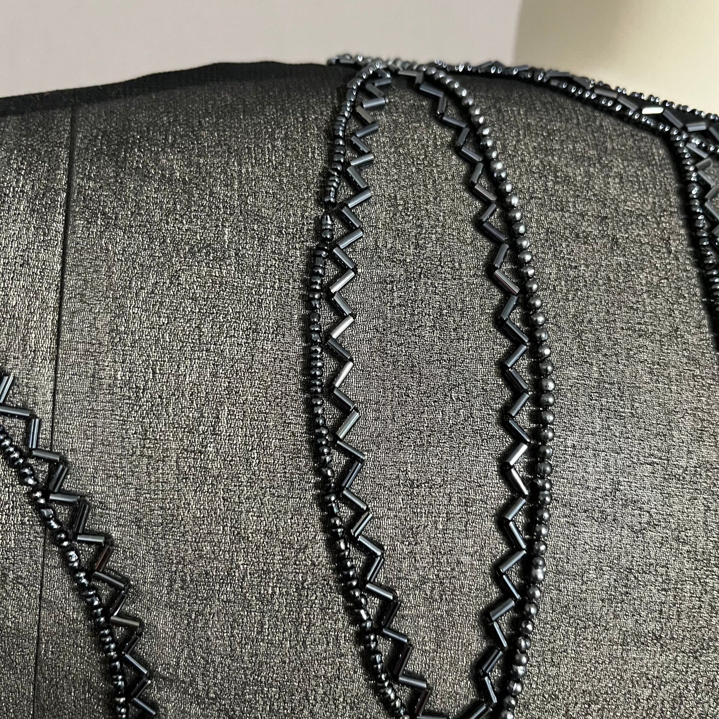 JKara New York Sheer Beaded Open Front Dressy Open Cardigan Blazer Sz-XL
