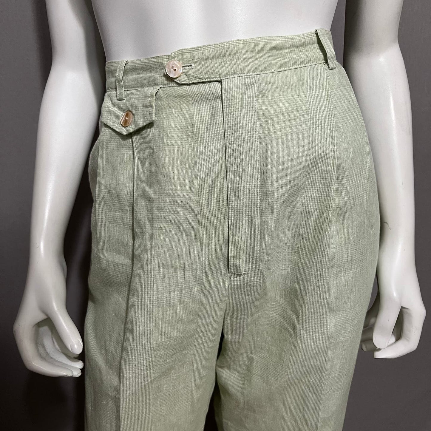 Bushwacker Ramie Cotton Linen High Waisted Pants Sz-8