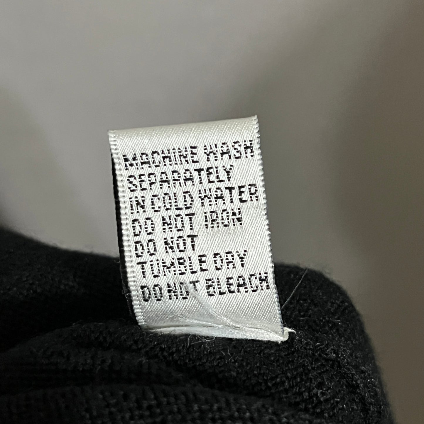 Carol Rose Elegant Black V Neck Acrylic Sweater Sz-2X