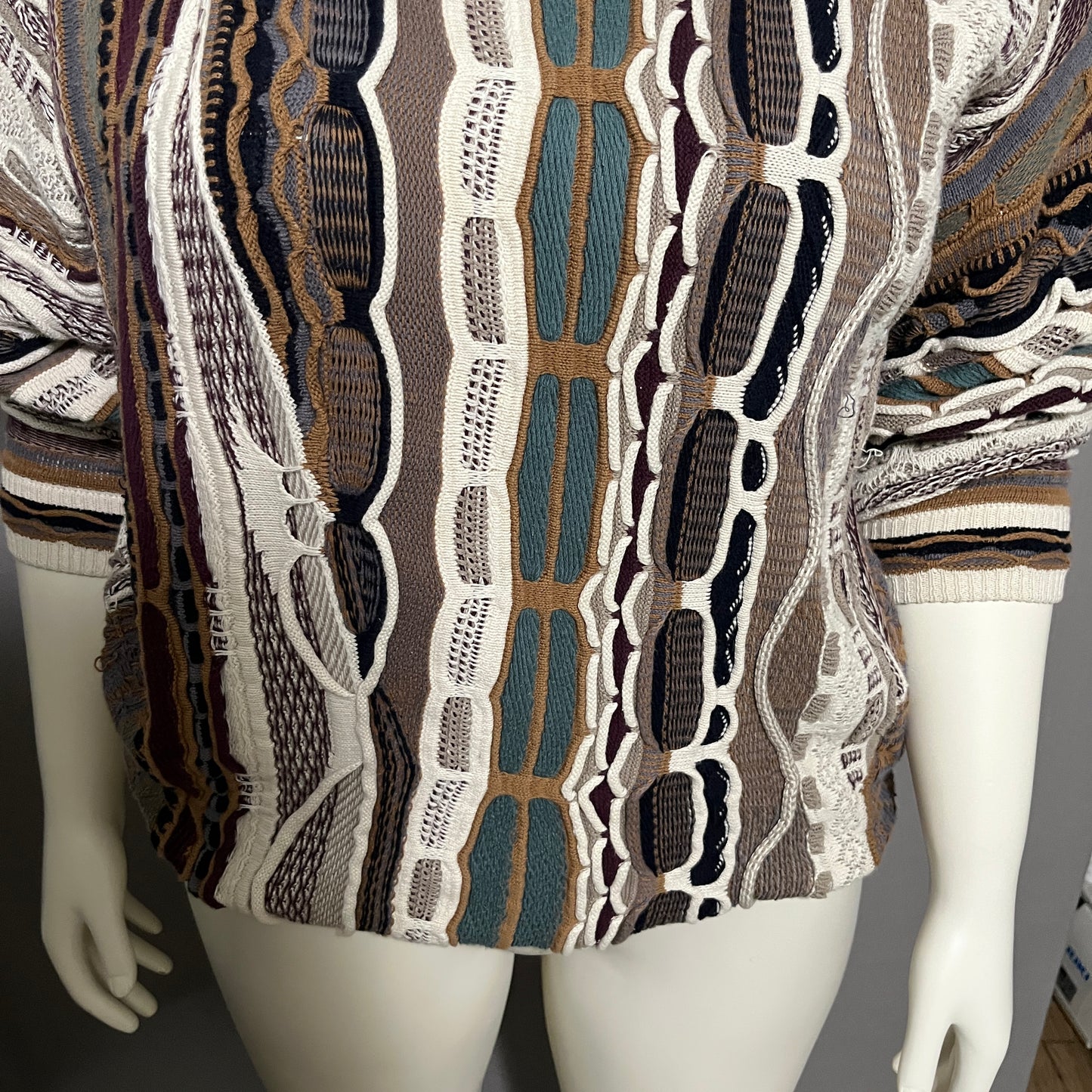 Cotton Traders Coogi Like Unisex Artsy Sweater Sz-XL