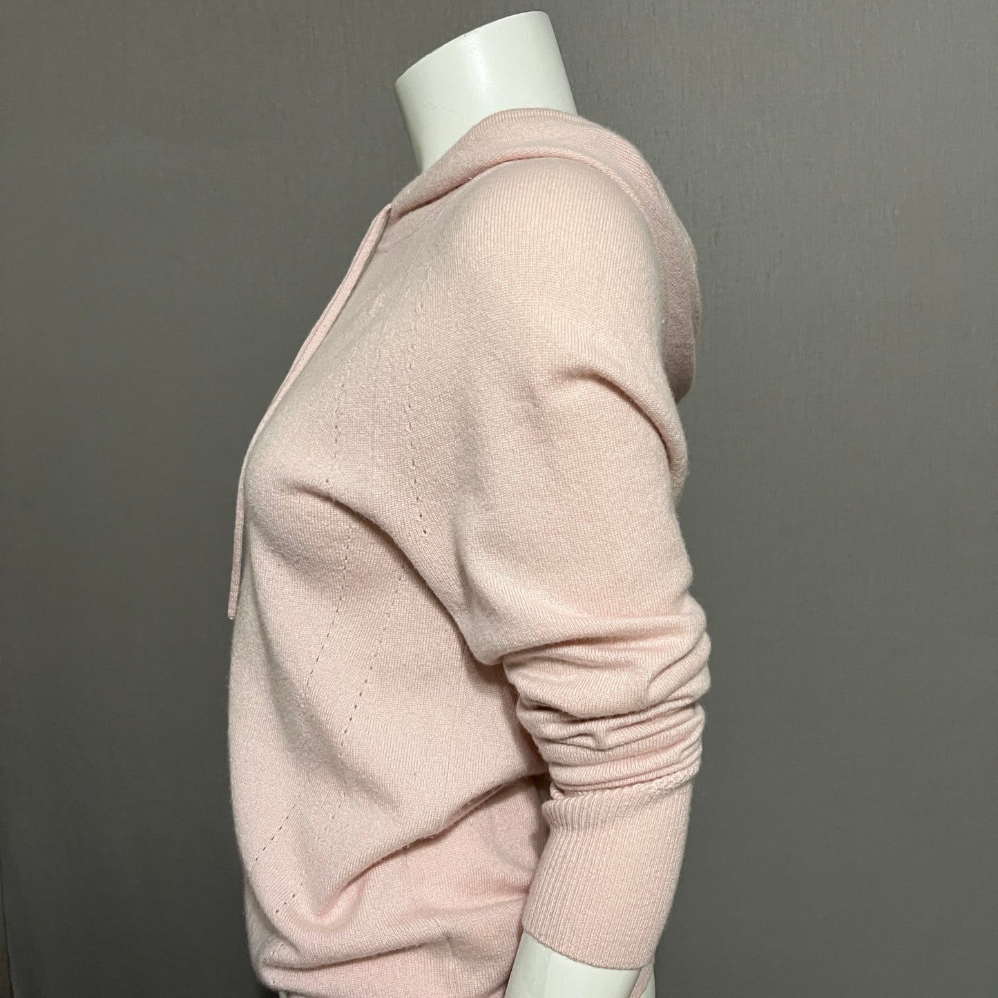 Banana Republic Pastel Pink Cashmere Hooded Lightweight Sweater Sz-Small