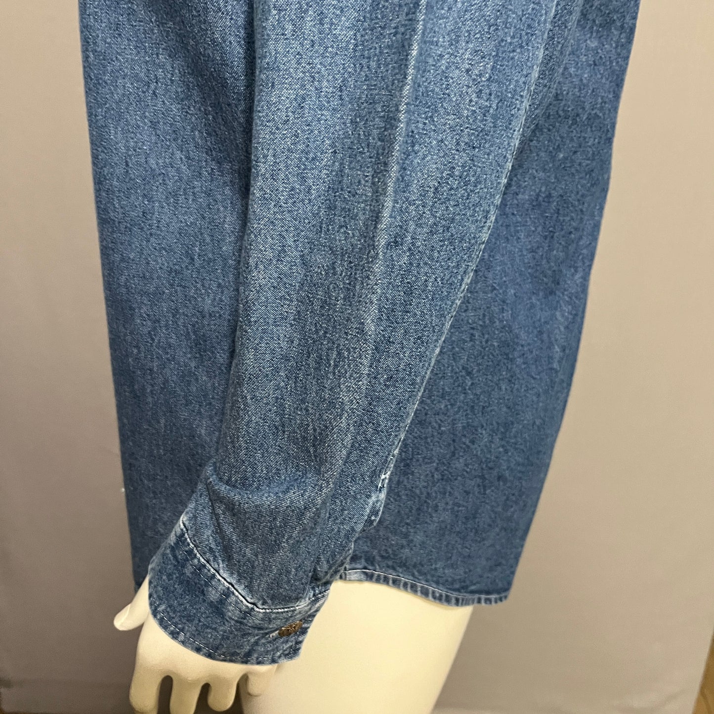 Tapemeasure 100% Cotton Allover Denim Shirt Sz-Medium
