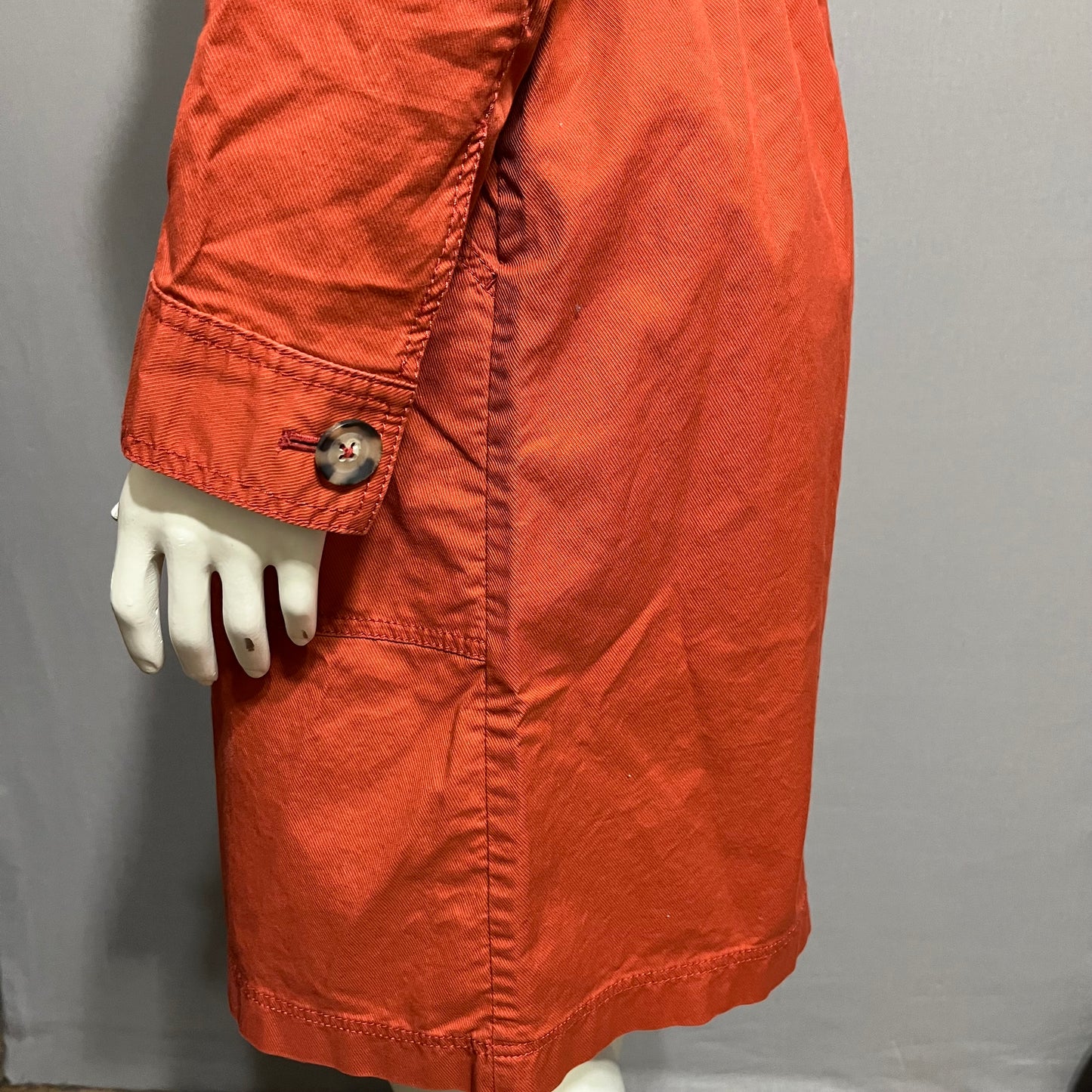 J.Jill Cotton Rust Orange Jacket Sz-Medium