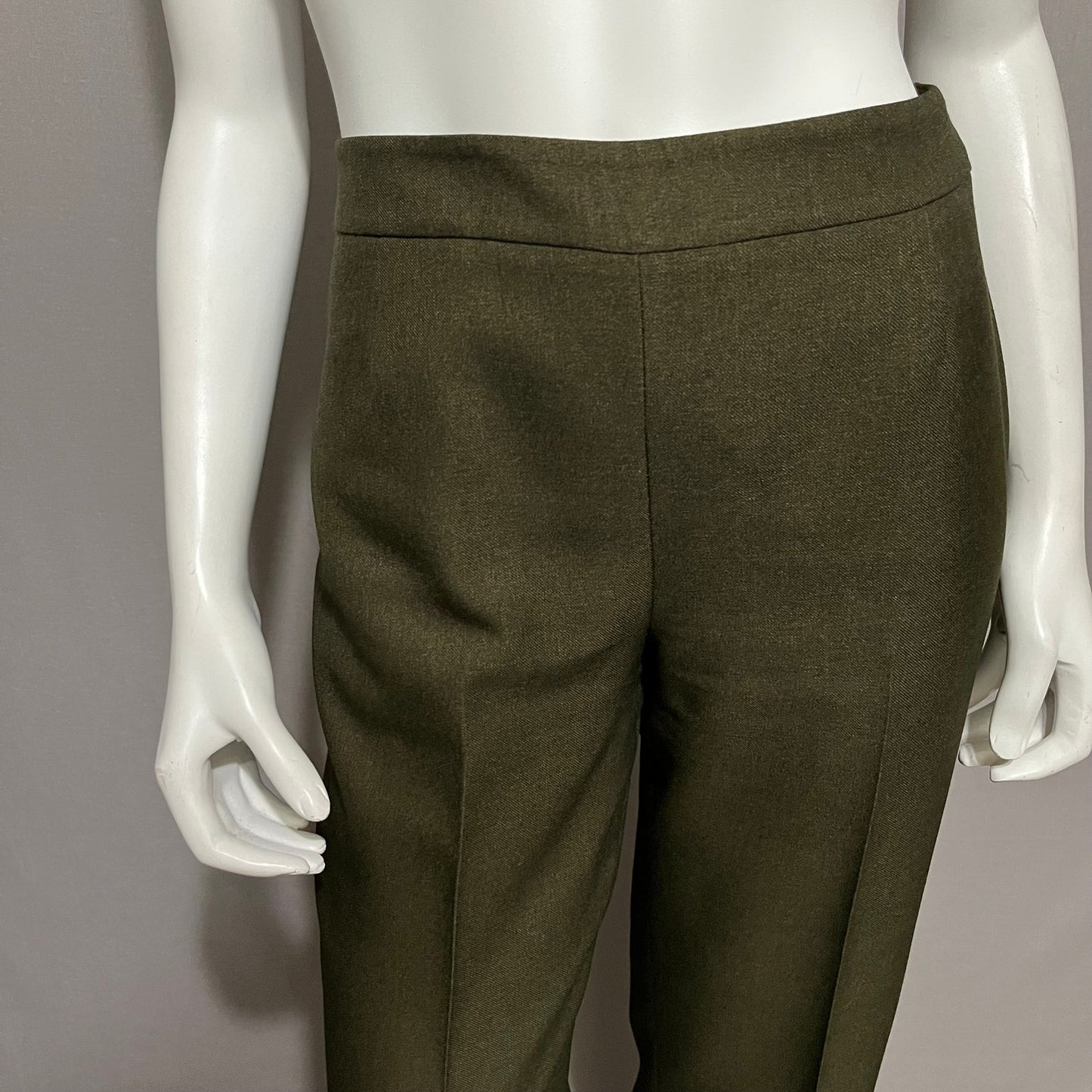 Jones Studio Army Green 2 Pc Career 3 Button Blazer & Pant Suit Sz-6