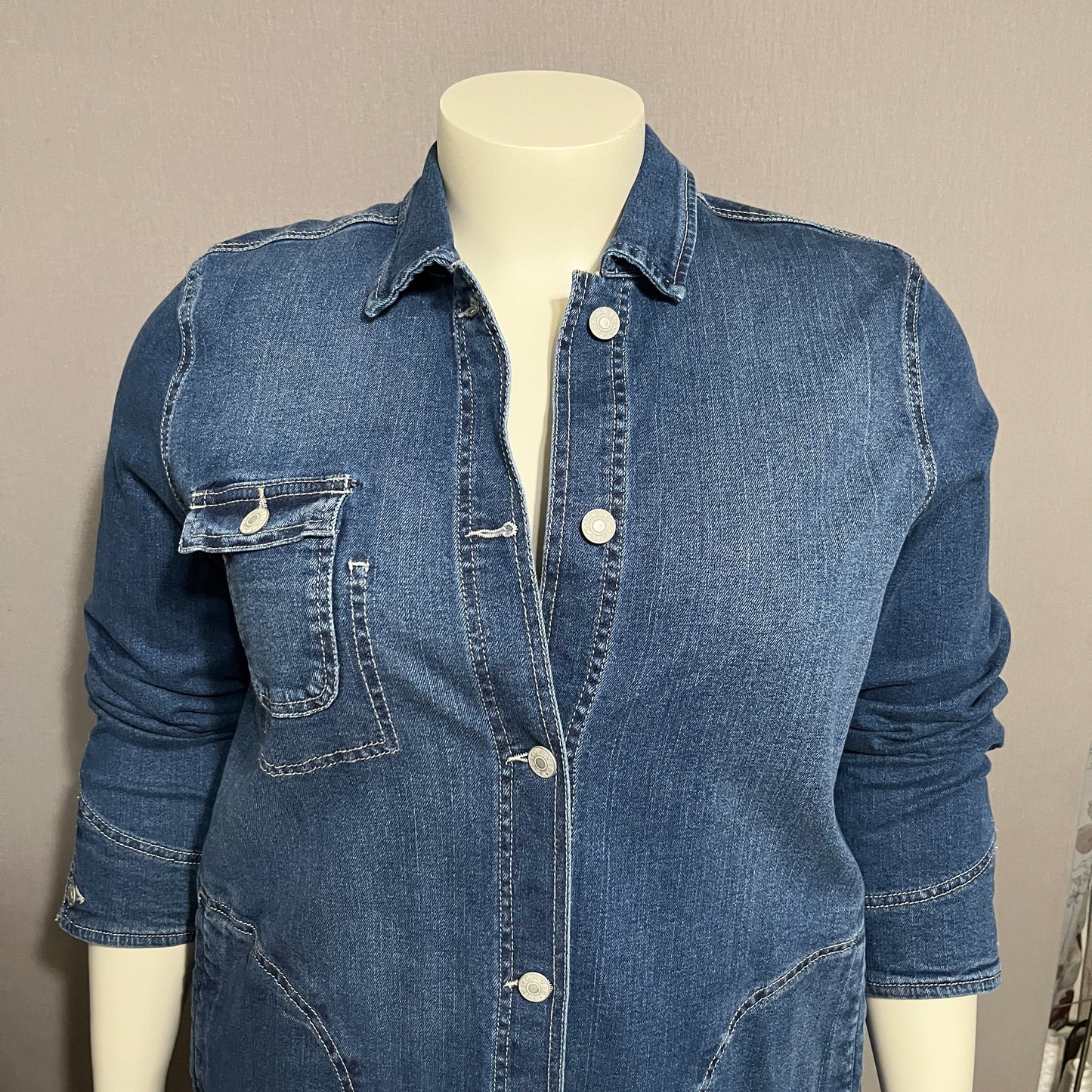 Orvis Denim Cotton Jacket Sz-XL