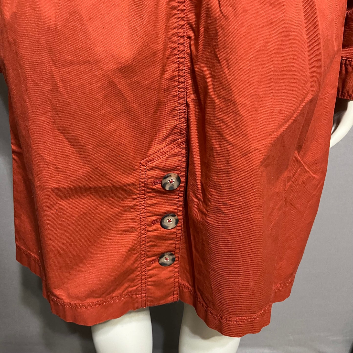 J.Jill Cotton Rust Orange Jacket Sz-Medium