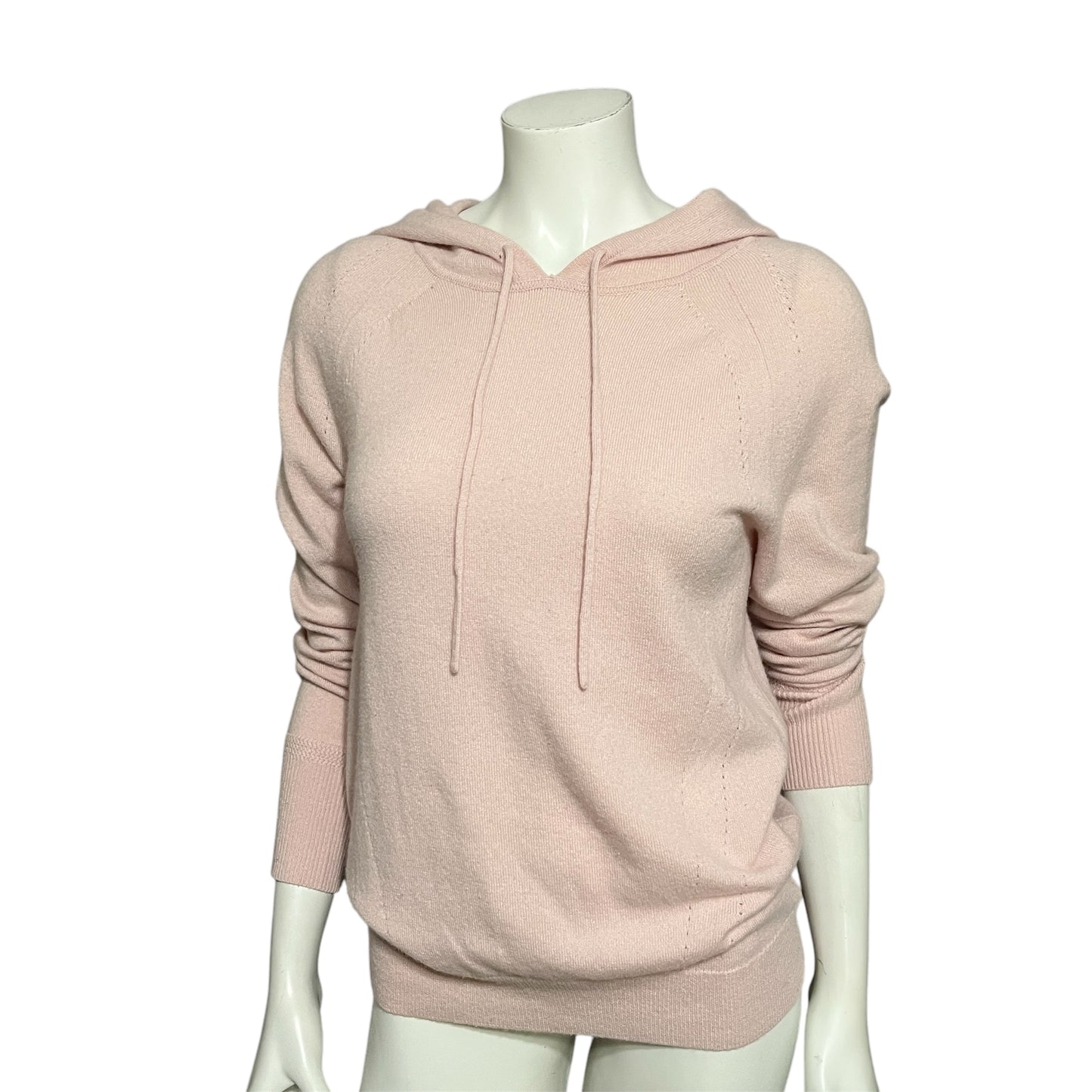 Banana Republic Pastel Pink Cashmere Hooded Lightweight Sweater Sz-Small
