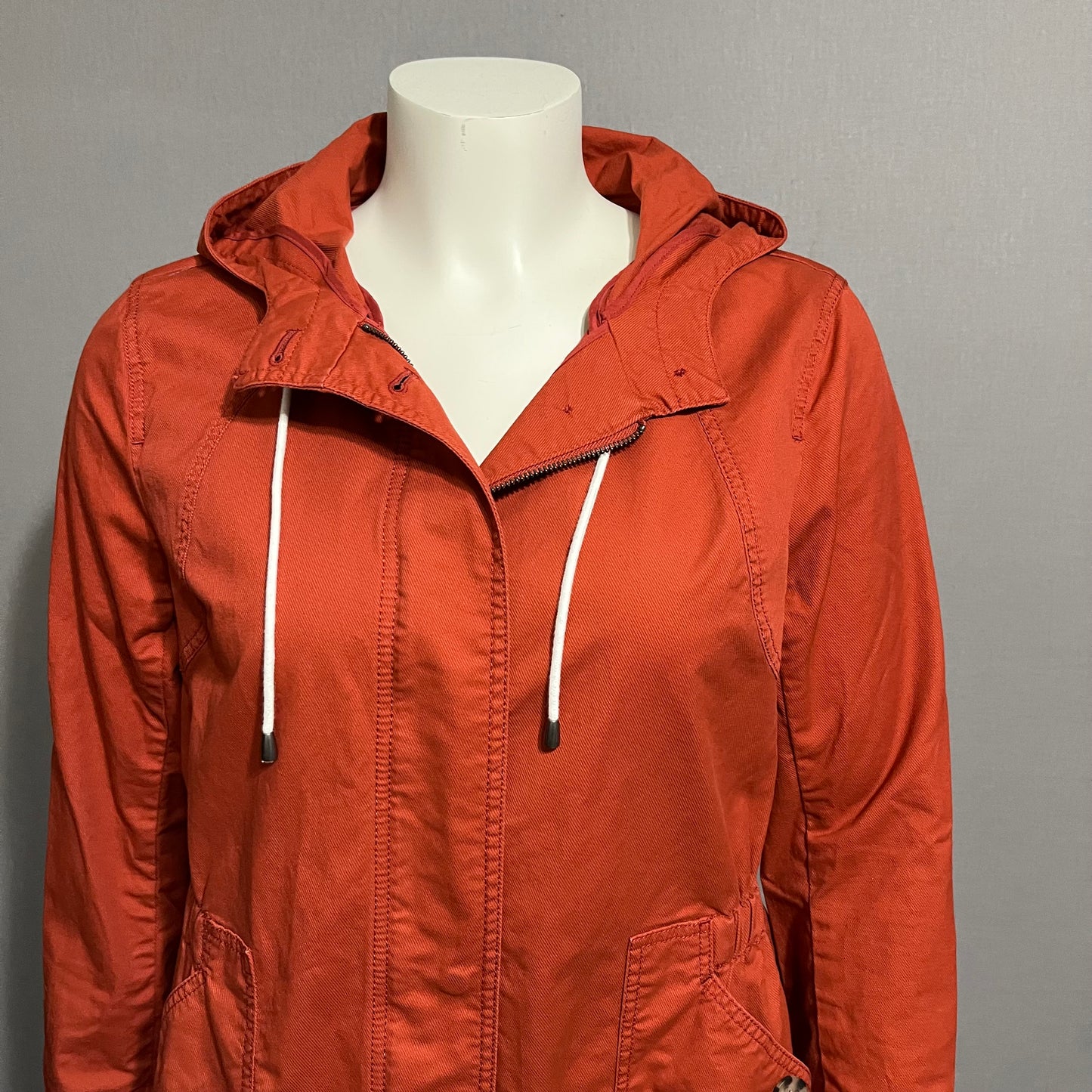 J.Jill Cotton Rust Orange Jacket Sz-Medium