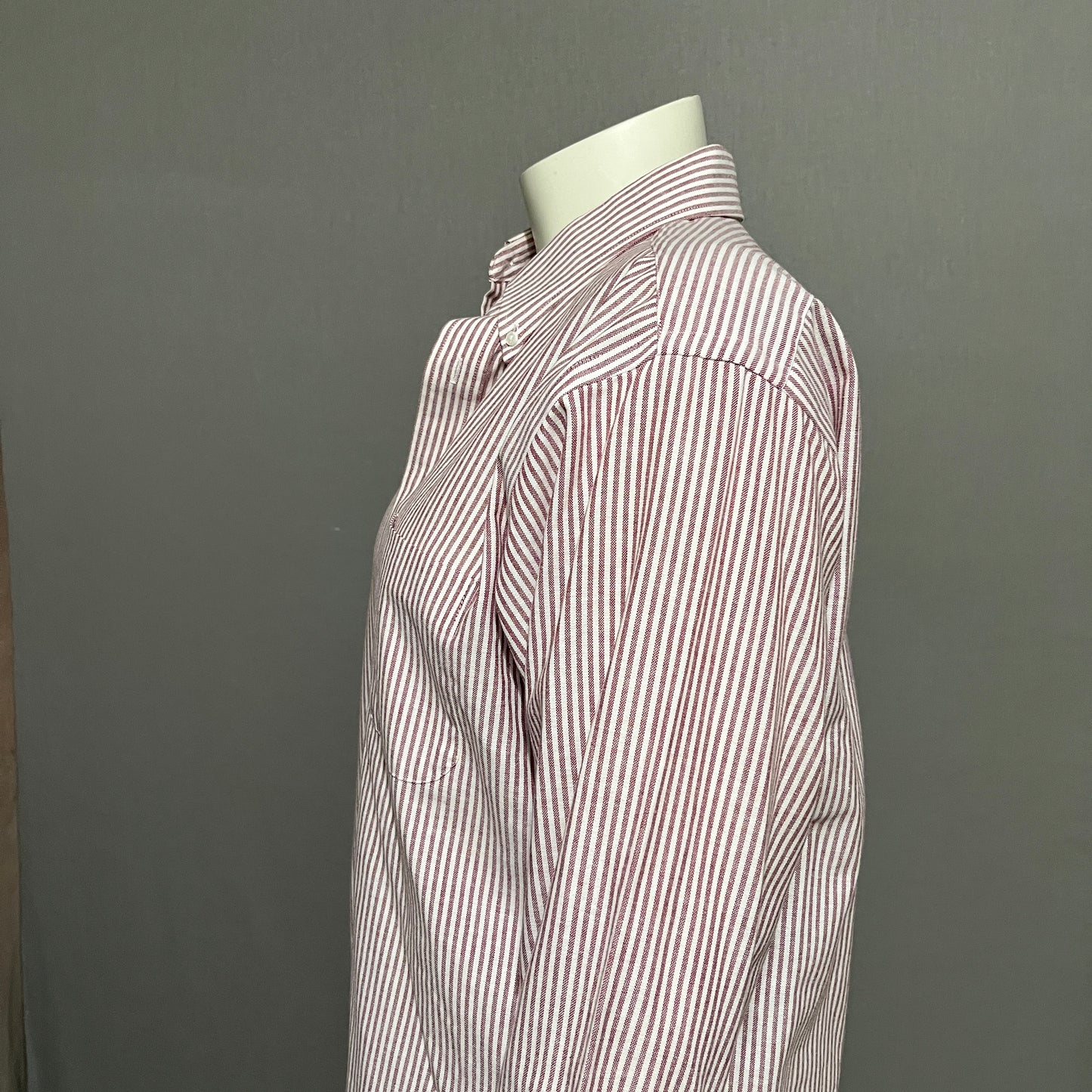 C.M & Company Rust Res Striped Shirt Sz-Large 32/33
