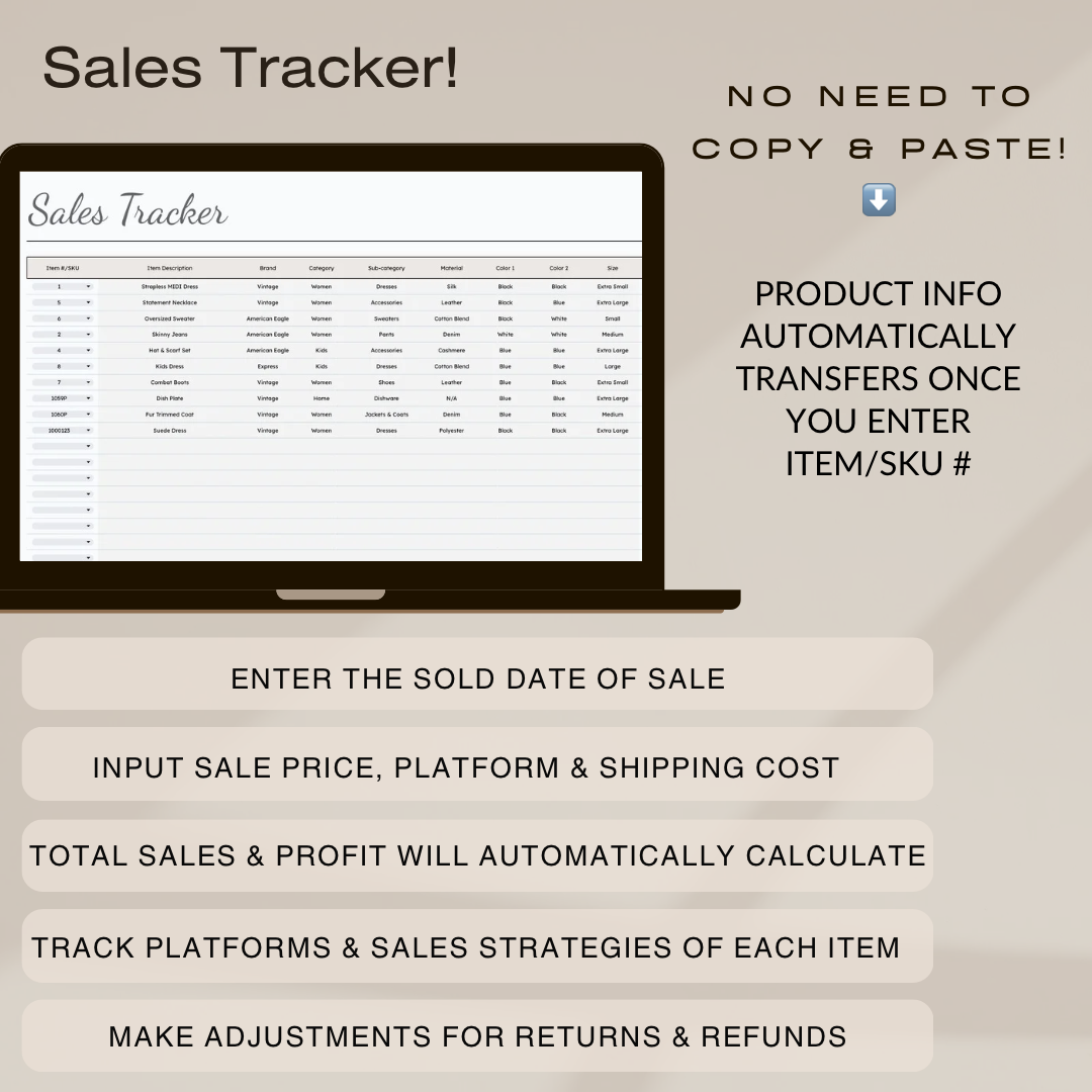 Reseller Business 5 YEAR (2025-2029) Tracker Spreadsheet