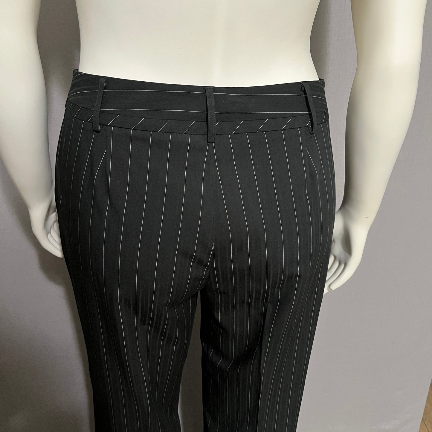 Josephine Chaus Pinstriped Career Straight Leg Pants Sz-12