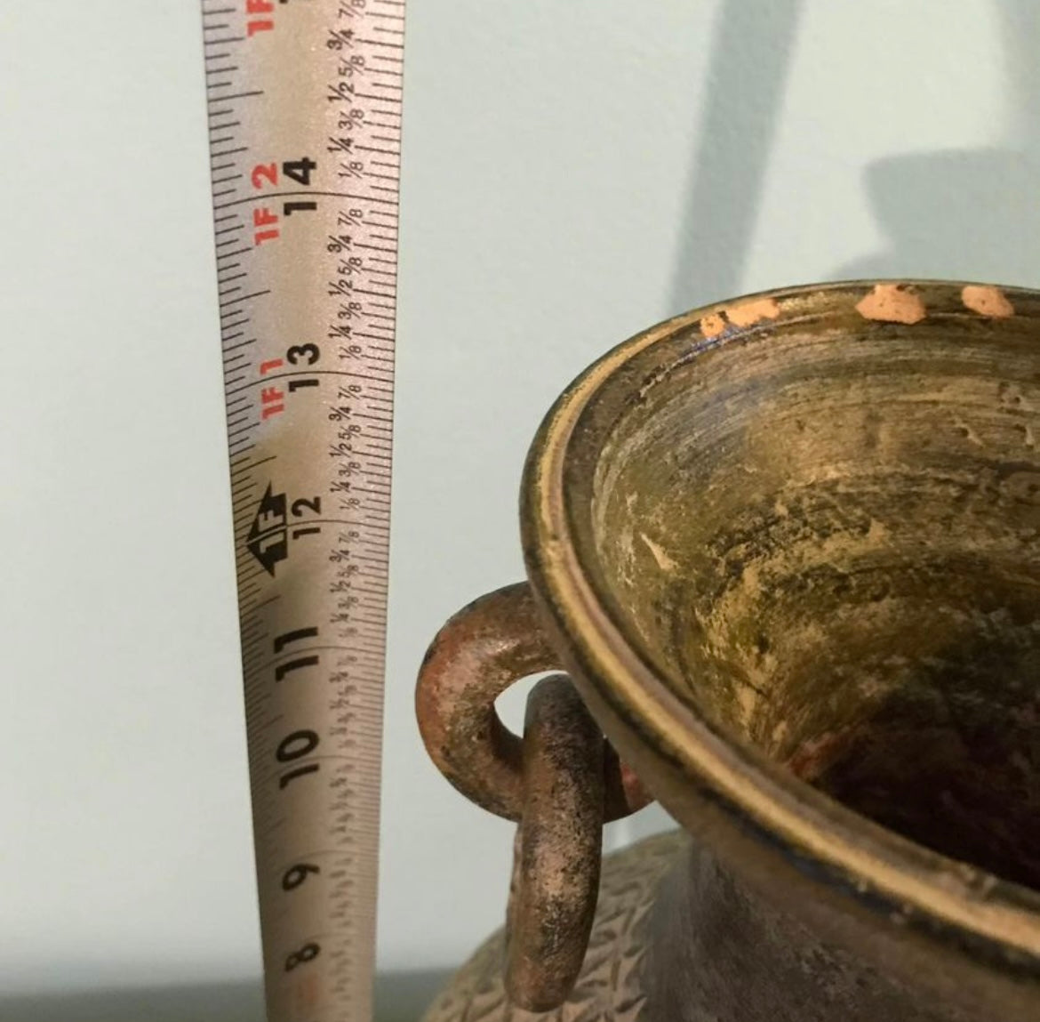 Large Antique Vessel Vase