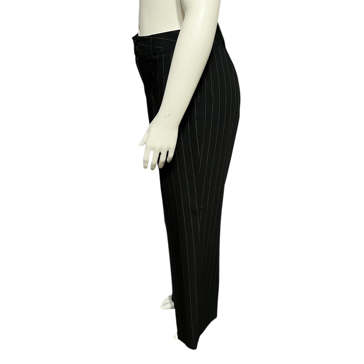 Josephine Chaus Pinstriped Career Straight Leg Pants Sz-12