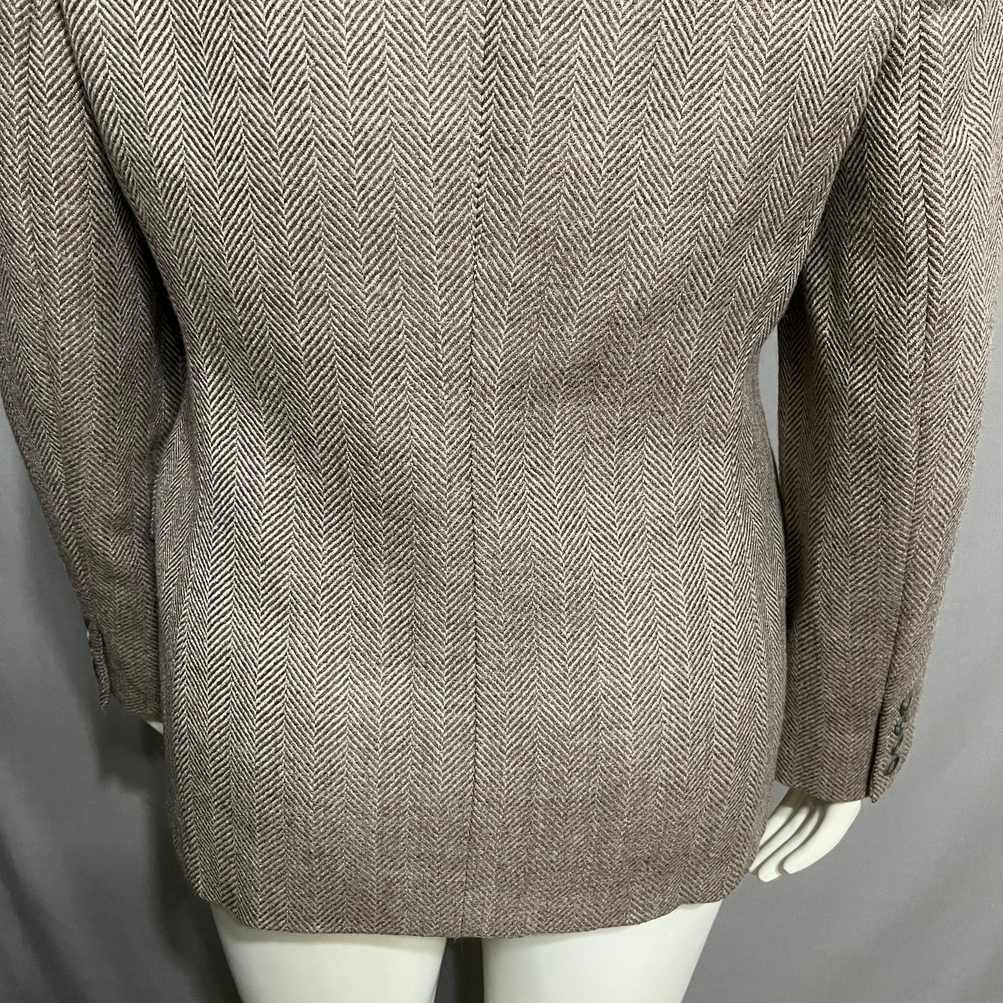 Jones New York Taupe Herringbone Blazer
