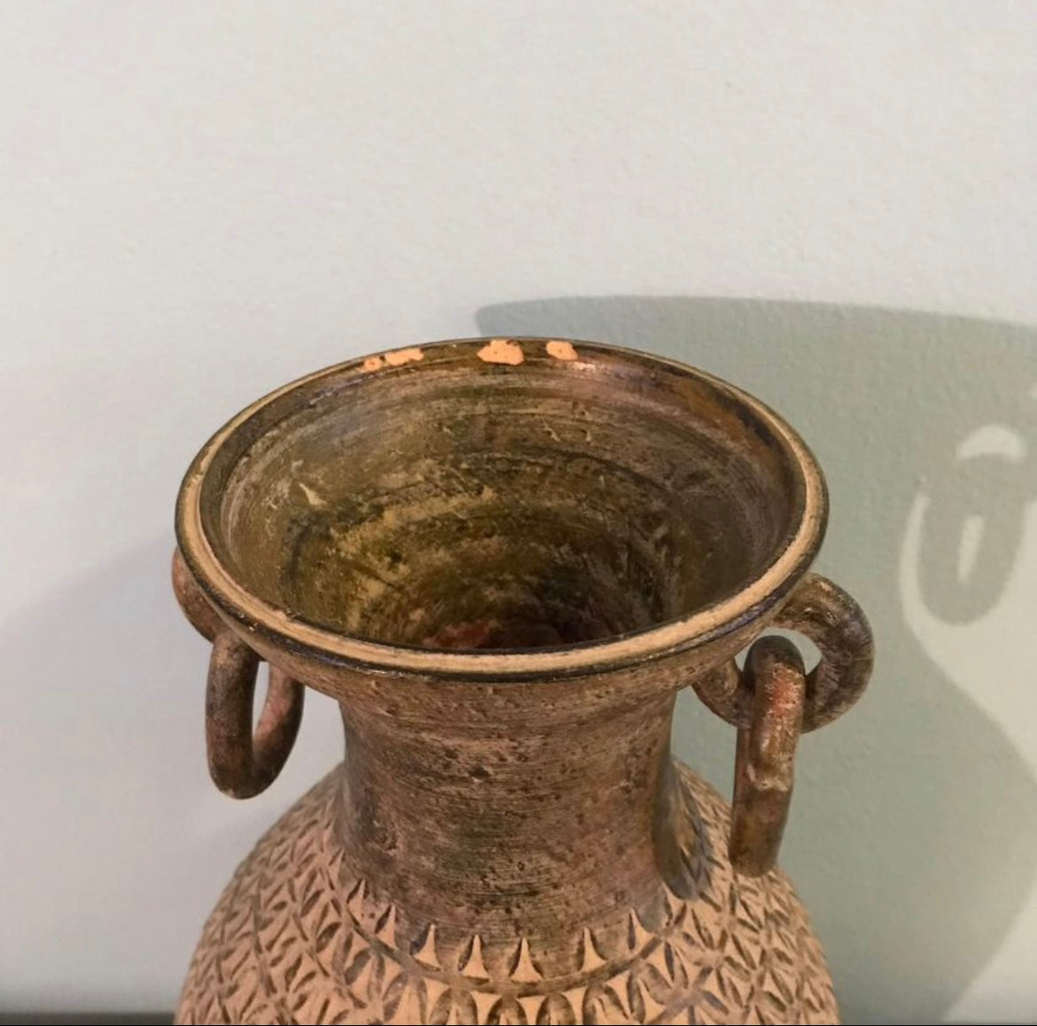 Large Antique Vessel Vase