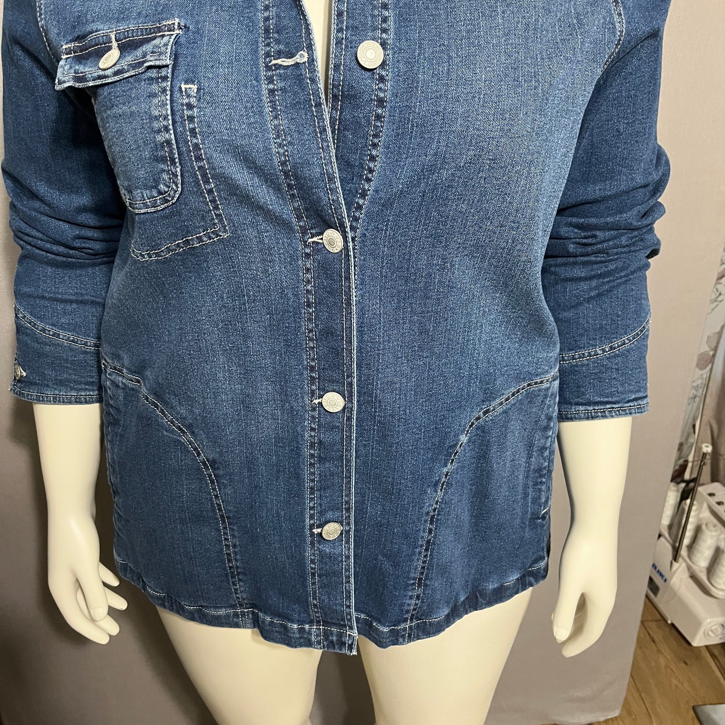 Orvis Denim Cotton Jacket Sz-XL