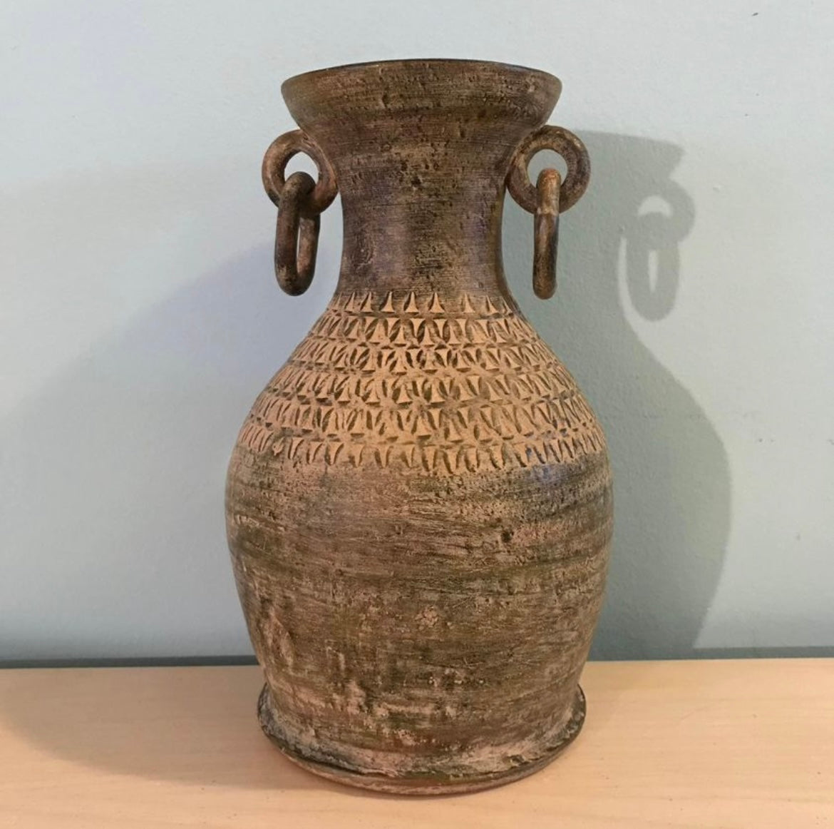 Large Antique Vessel Vase