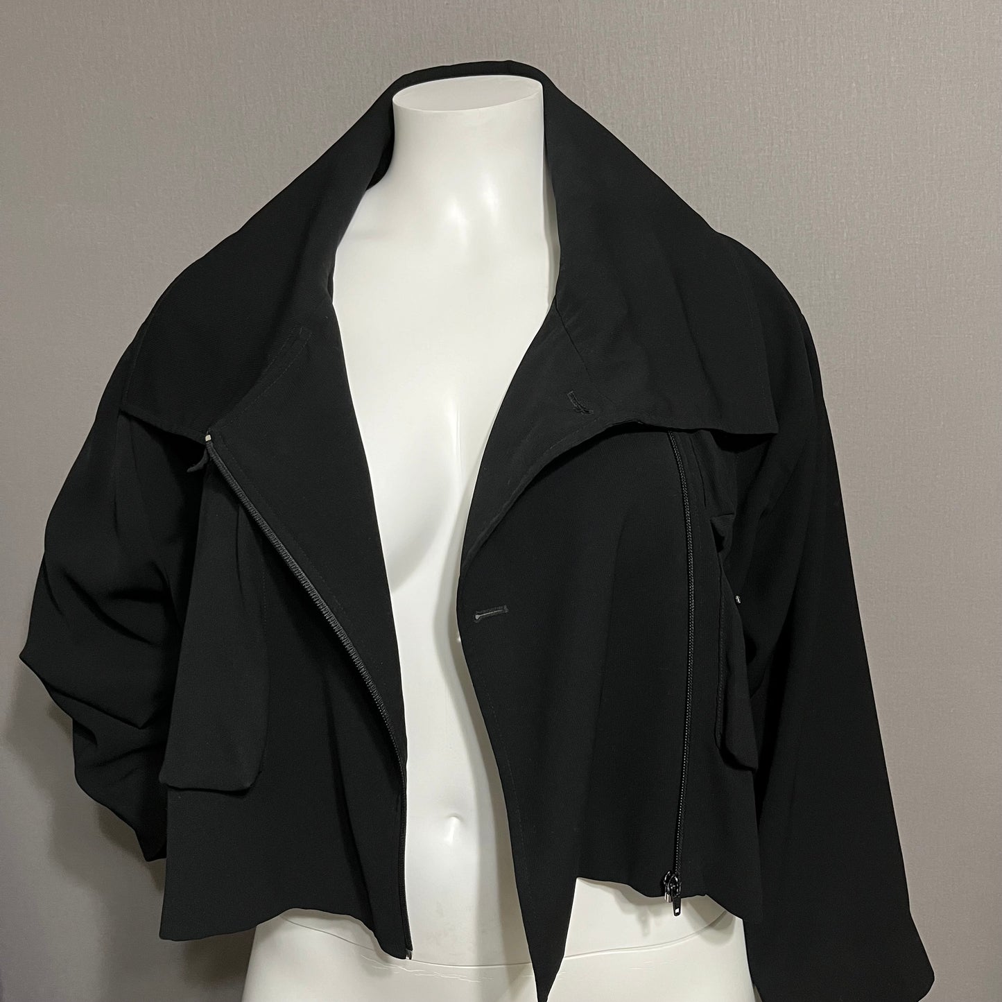 Ivan Grundahl Black Zipper Jacket Sz-1X/2X
