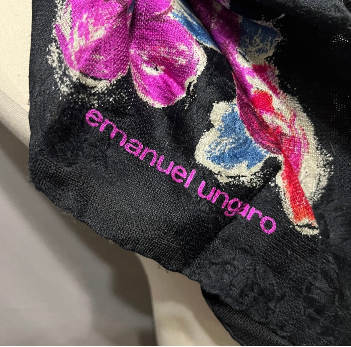 Emanuel Ungaro Floral Scarf