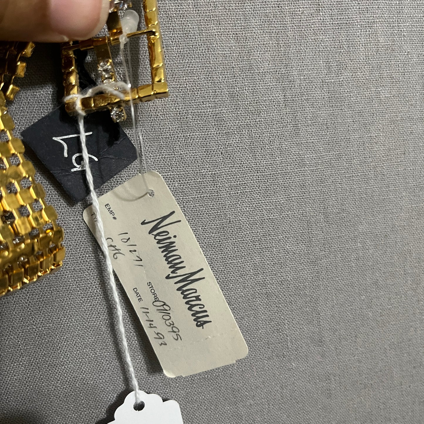 Neiman Marcus Gold Rhinestone Bling Belt