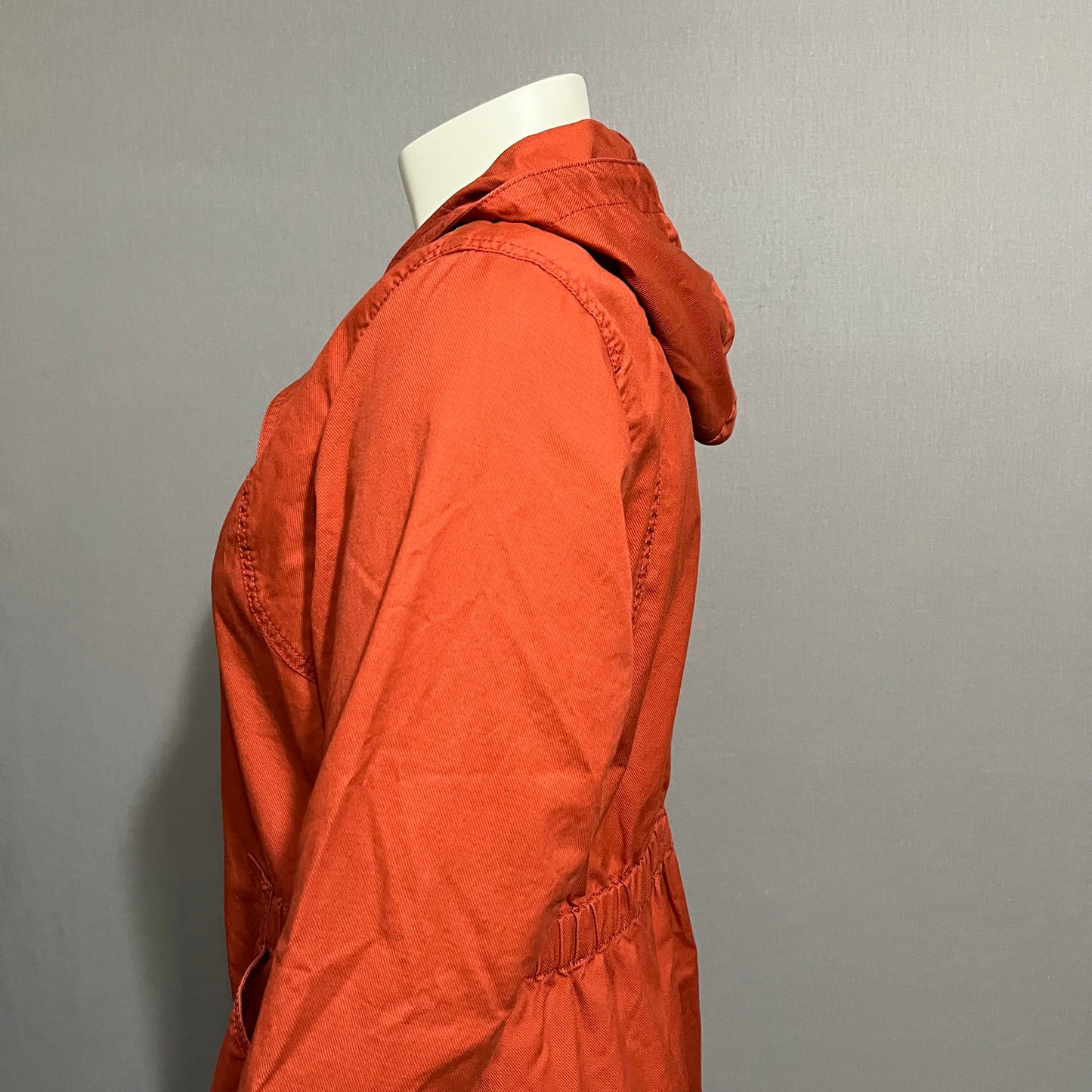 J.Jill Cotton Rust Orange Jacket Sz-Medium