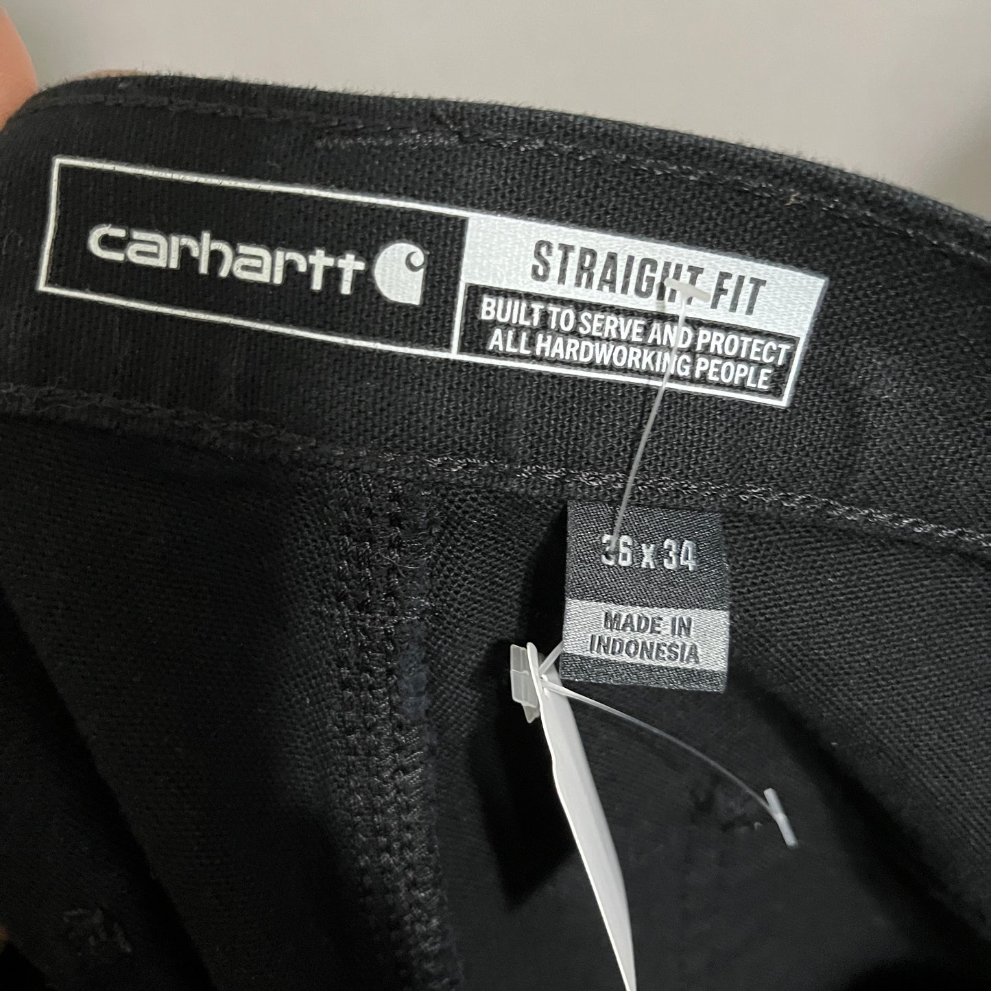 Carhartt Black Denim Jeans Sz-36/34