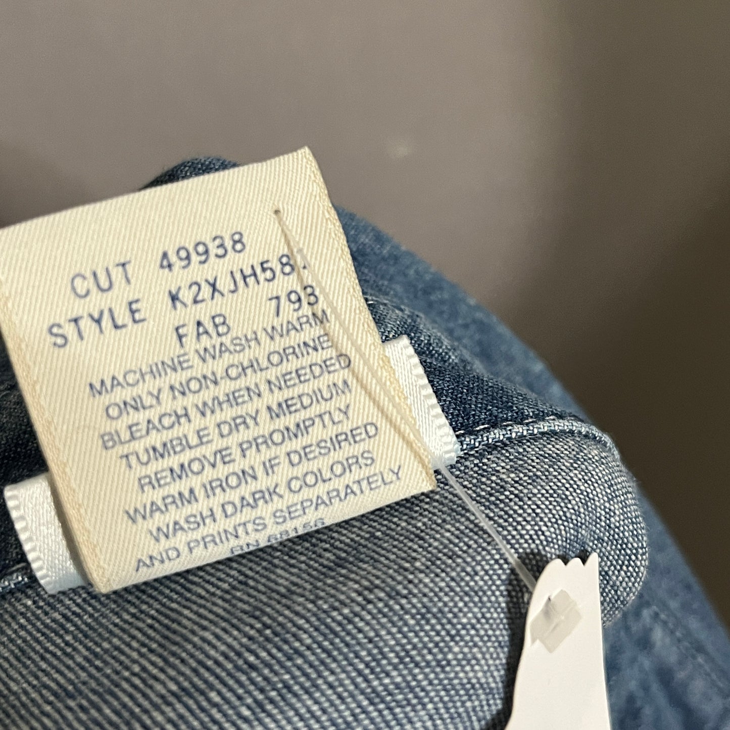 Tapemeasure 100% Cotton Allover Denim Shirt Sz-Medium