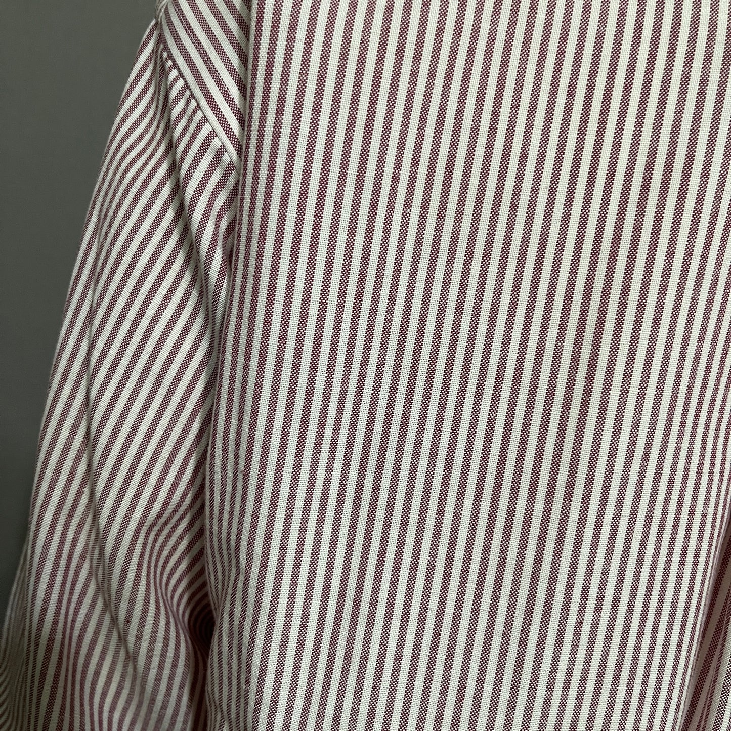 C.M & Company Rust Res Striped Shirt Sz-Large 32/33