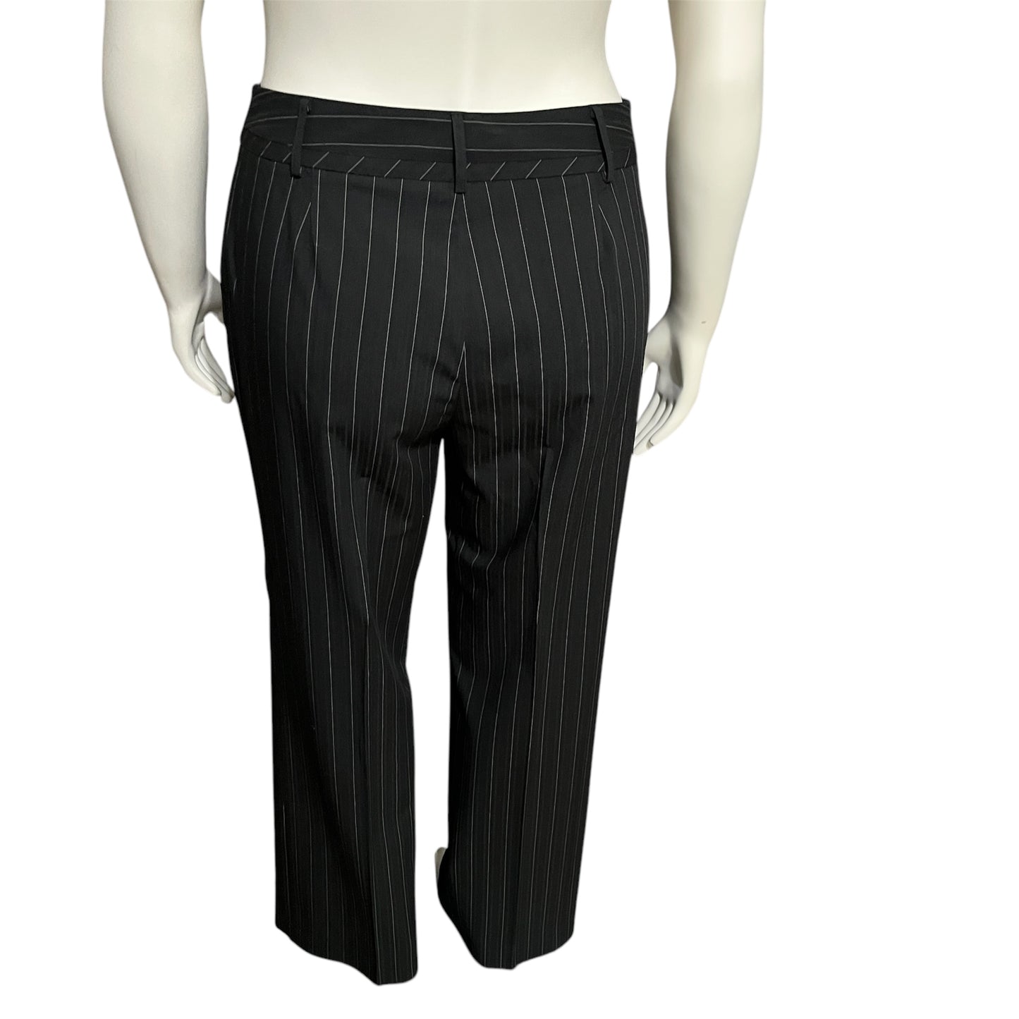 Josephine Chaus Pinstriped Career Straight Leg Pants Sz-12