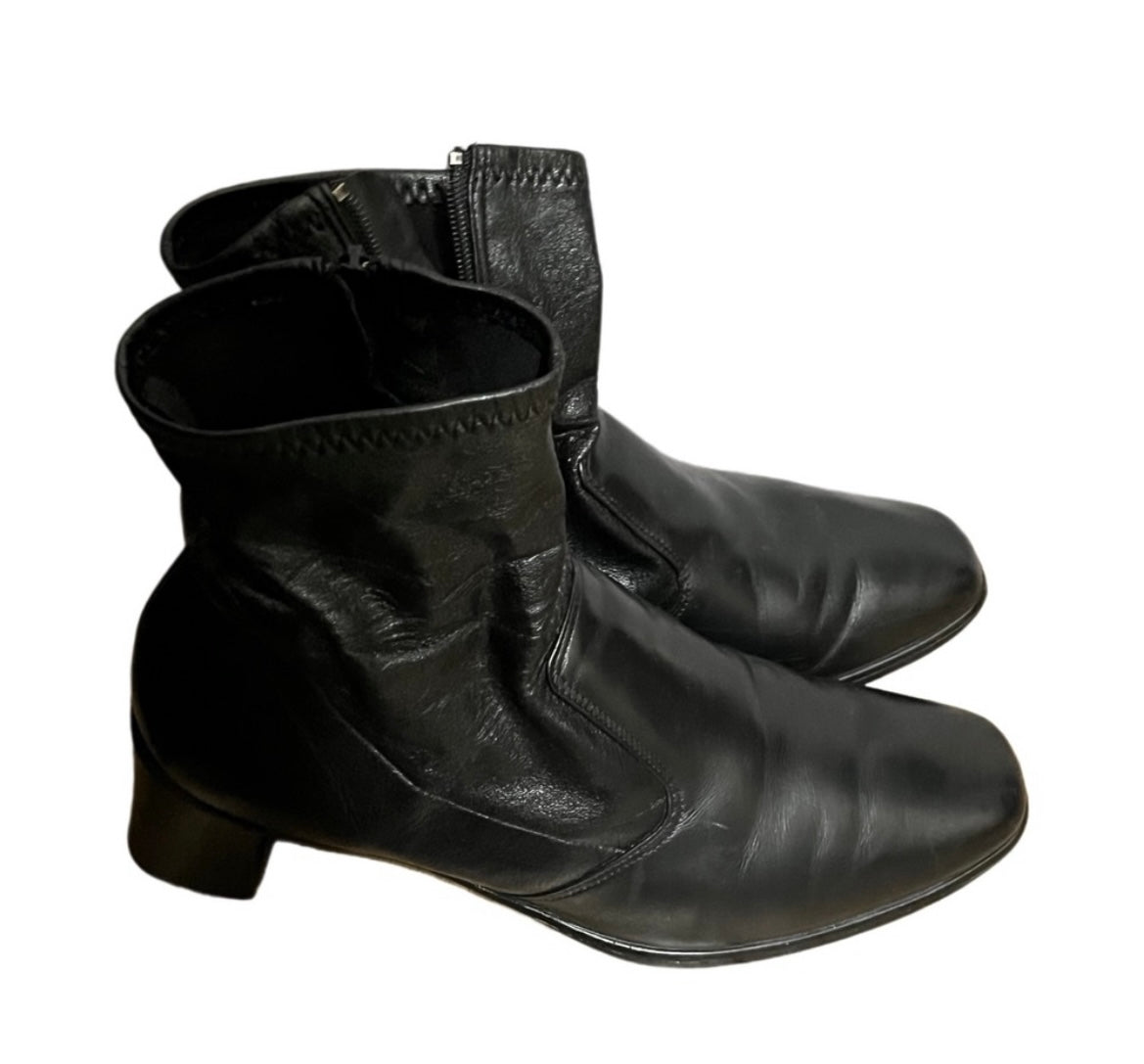 Munro Leather Ankle Boots Sz-8