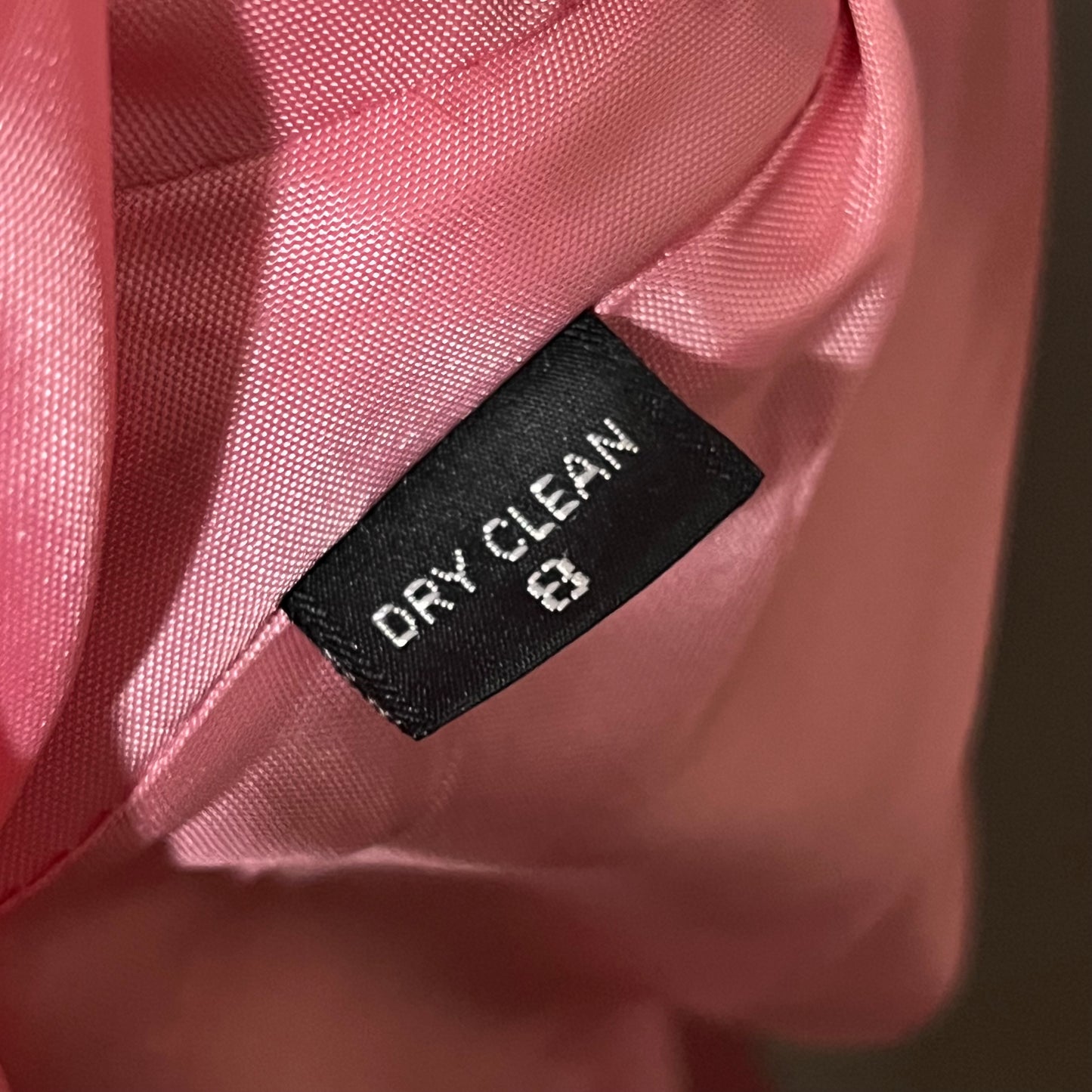 Harve Benard Light Pink 100% Viscose Double Breasted Cropped Jacket Sz-8 Petite