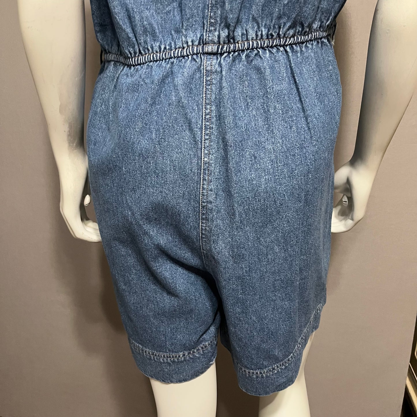 Vintage St. John Bay Denim Romper Sz-14M